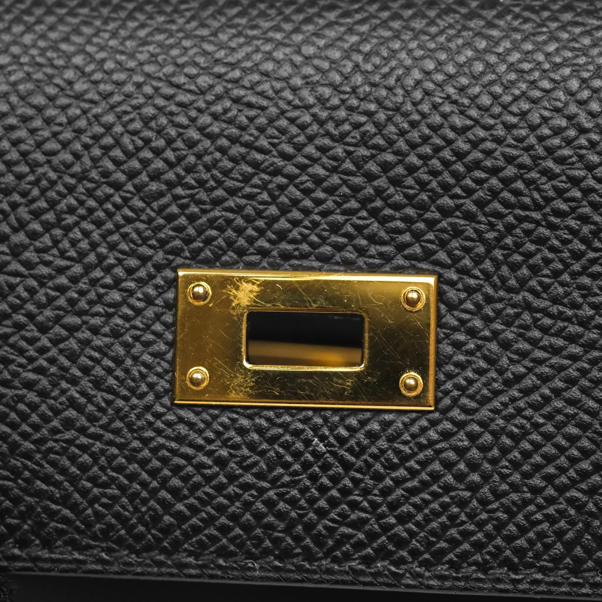 Herms Kelly Wallet Black Noir 89 Epsom Gold Hardware