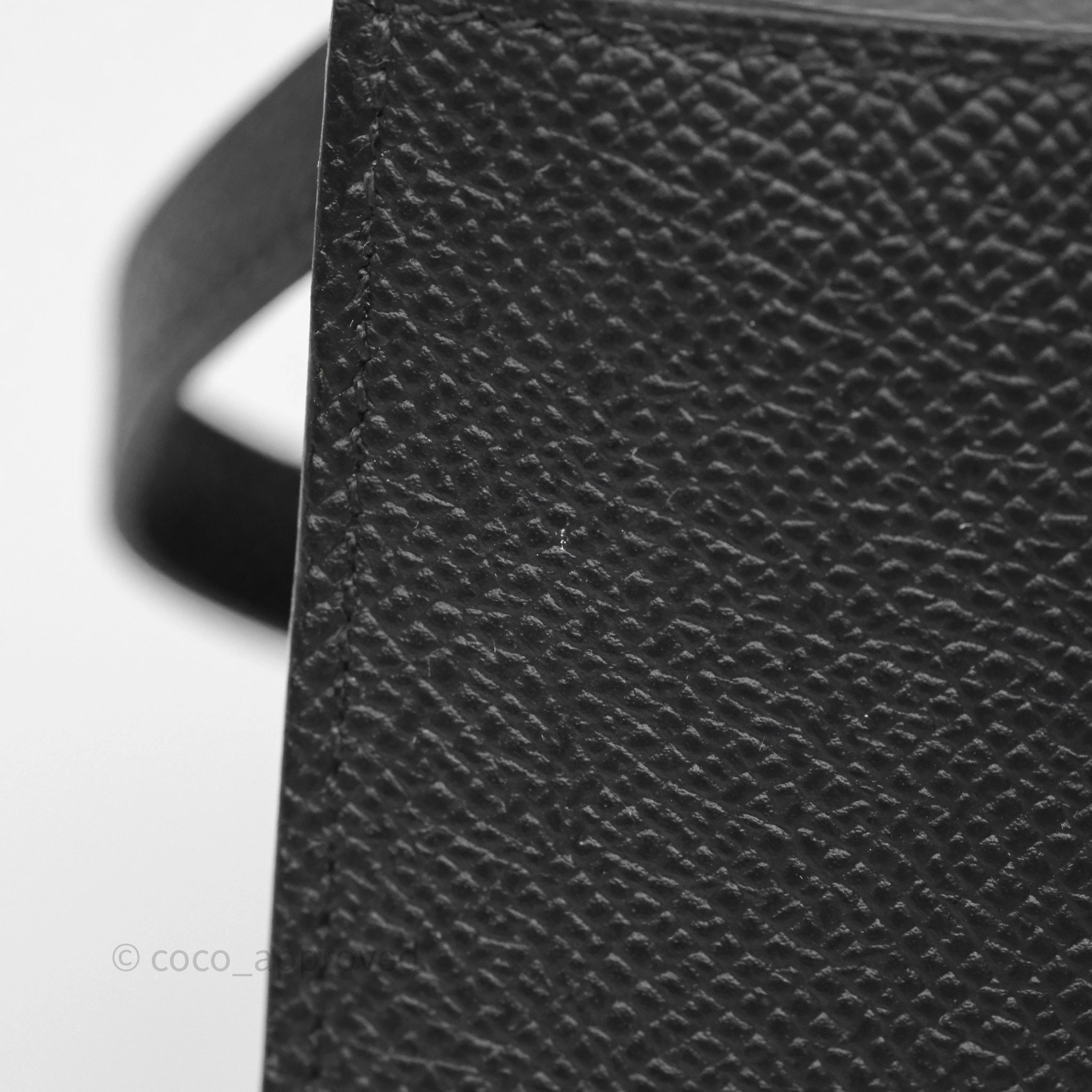 Herms Kelly Wallet Black Noir 89 Epsom Gold Hardware