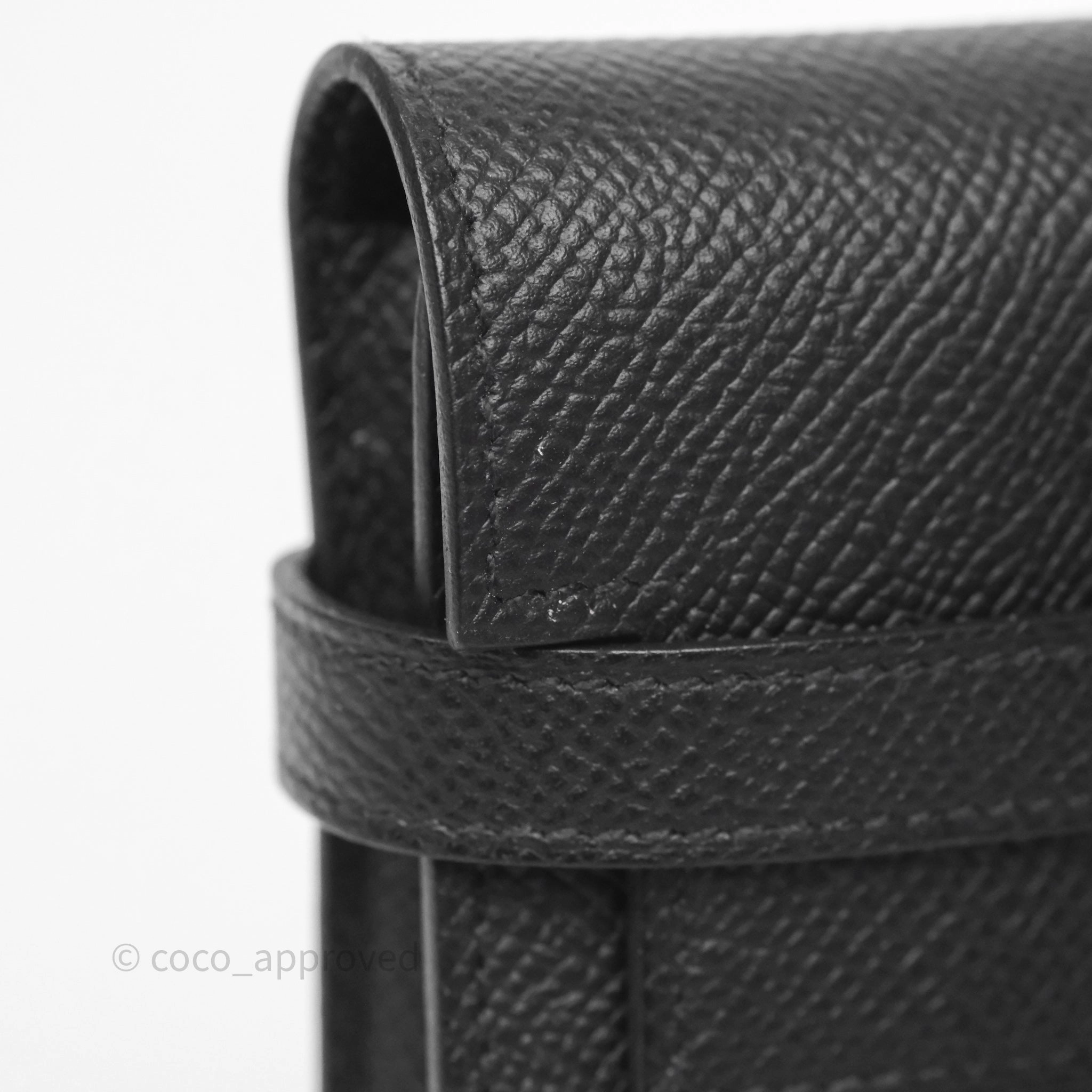 Herms Kelly Wallet Black Noir 89 Epsom Gold Hardware
