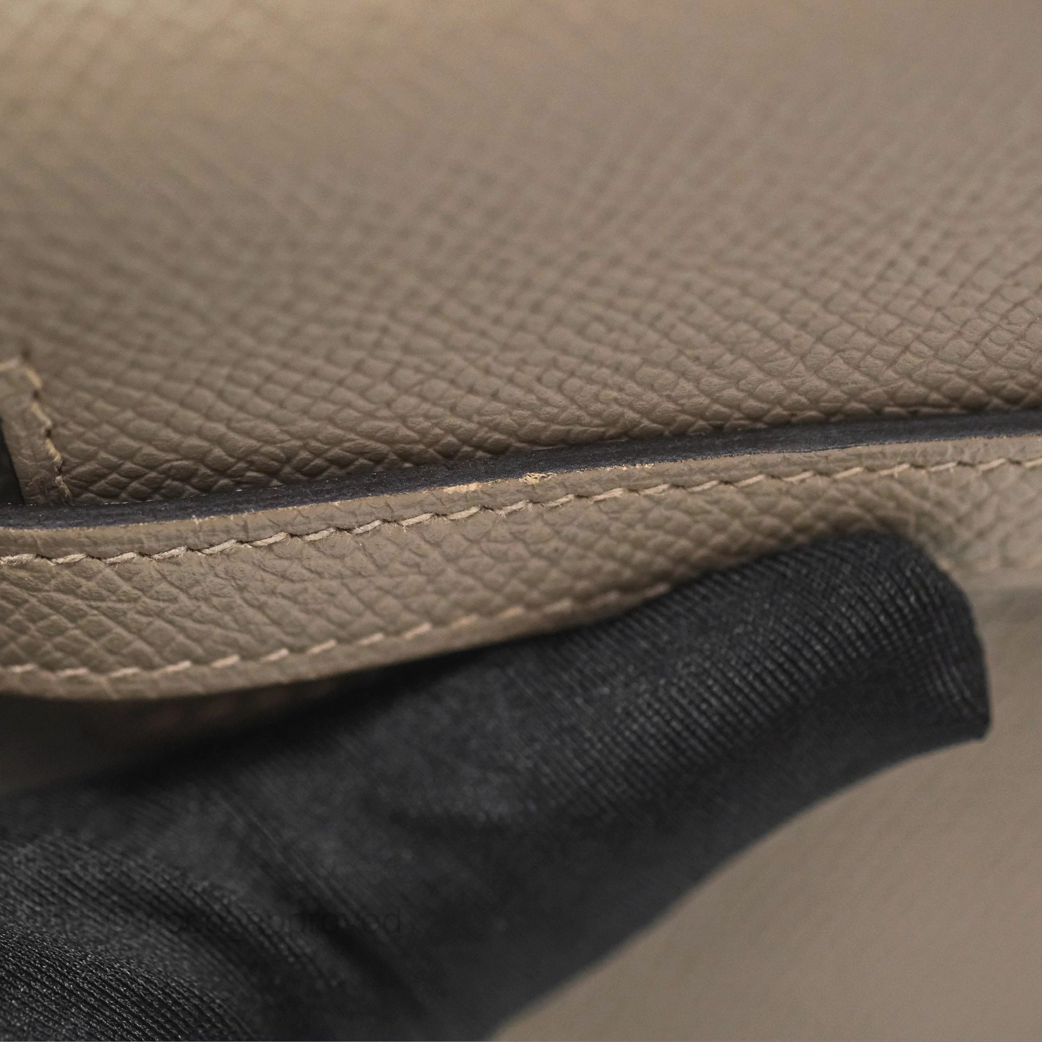 Herms Kelly Wallet Gris Asphalte M8 Epsom Gold Hardware