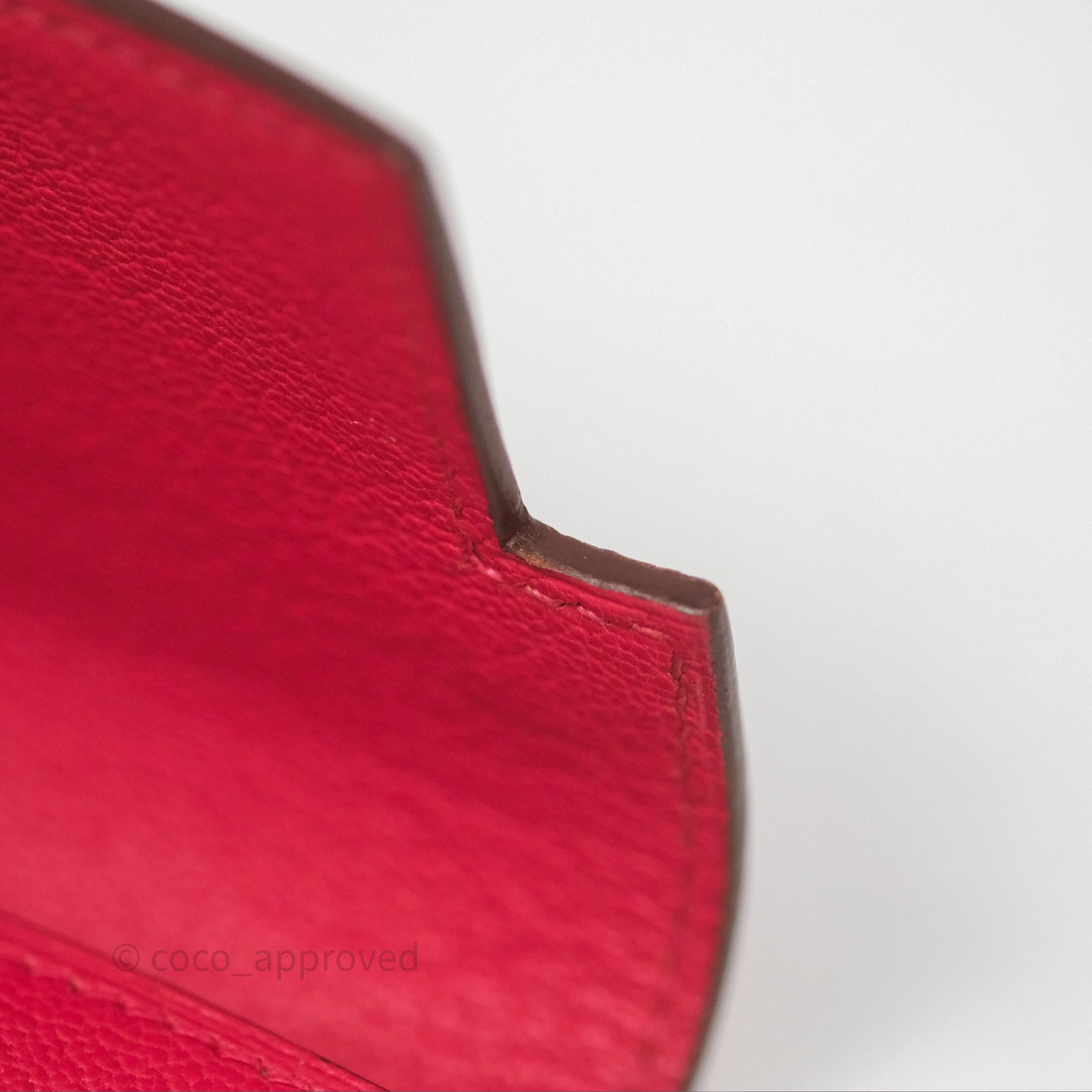 Herms Kelly Wallet Pink Chevre Mysore Palladium Hardware