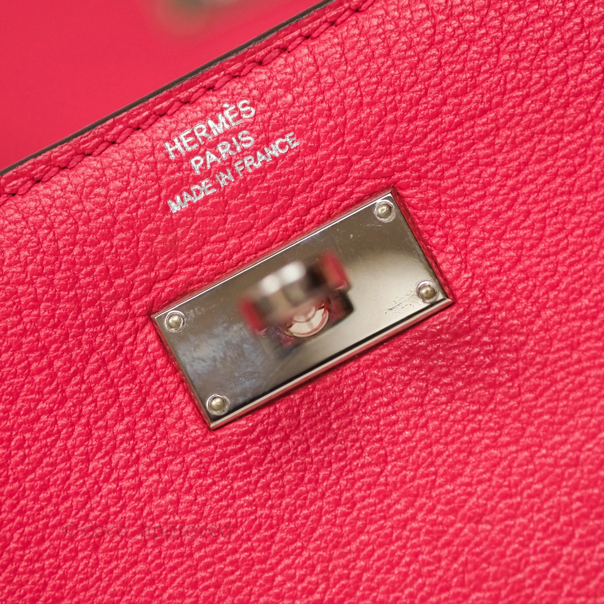 Herms Kelly Wallet Pink Chevre Mysore Palladium Hardware