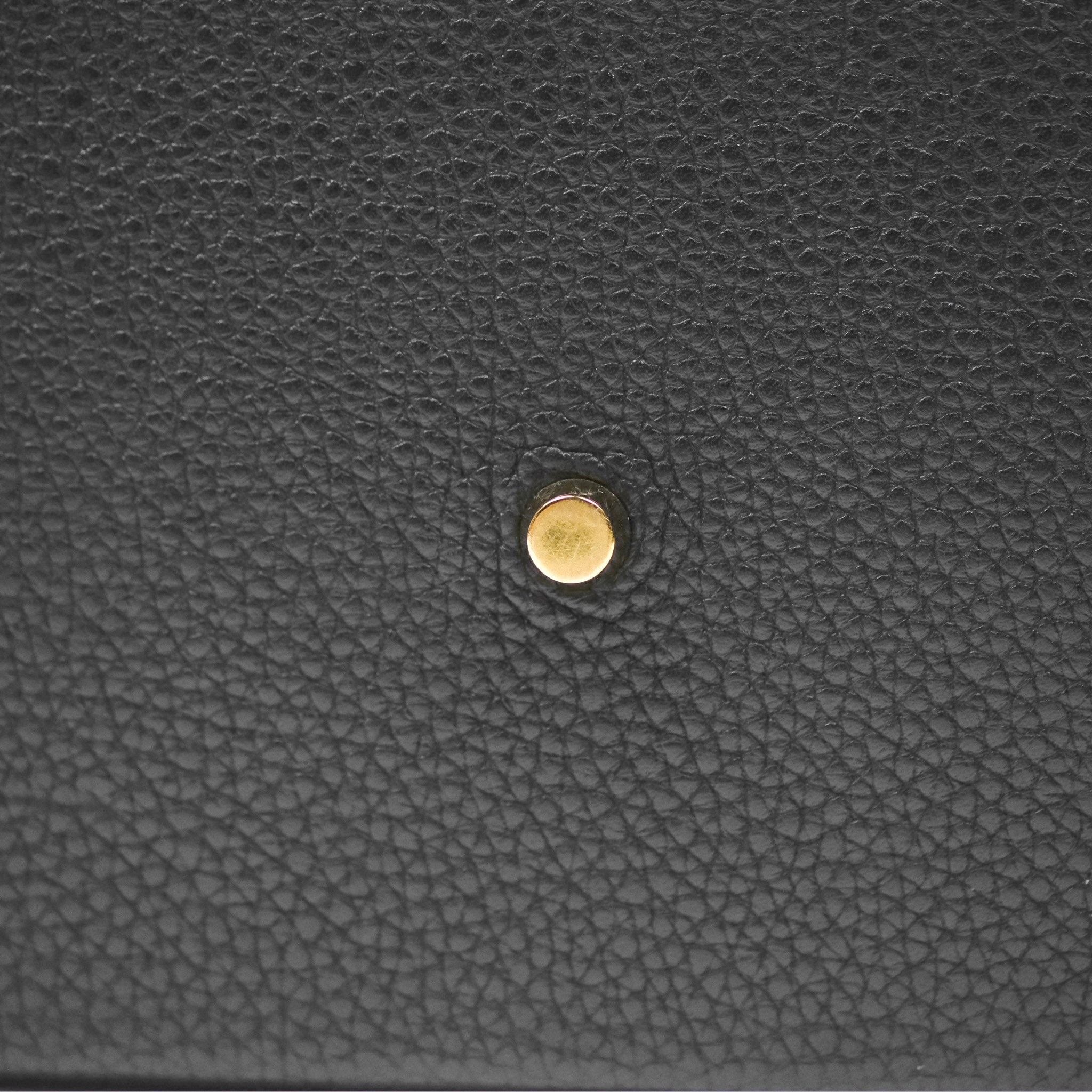 Herms Lindy 26 Black Clemence Gold Hardware