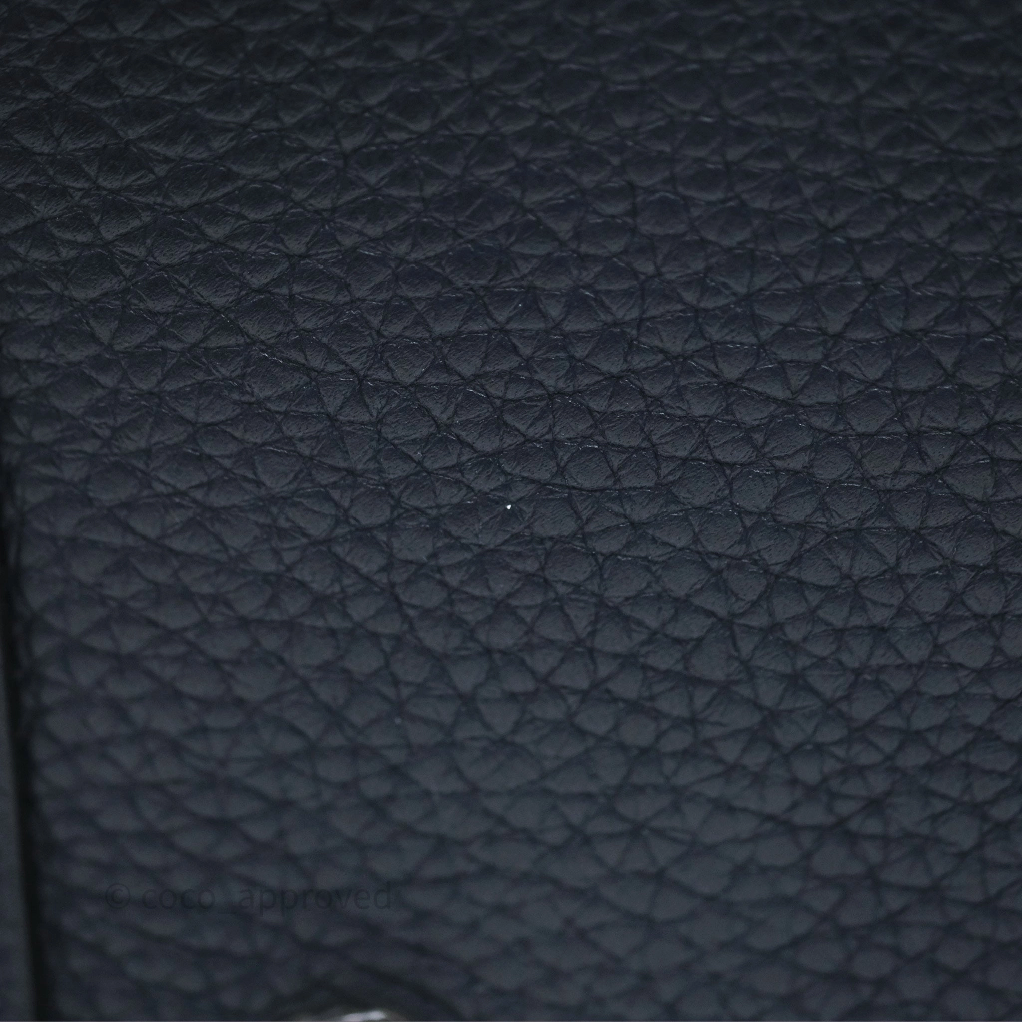 Herms Lindy 26 Bleu Nuit 2Z Clemence Palladium Hardware