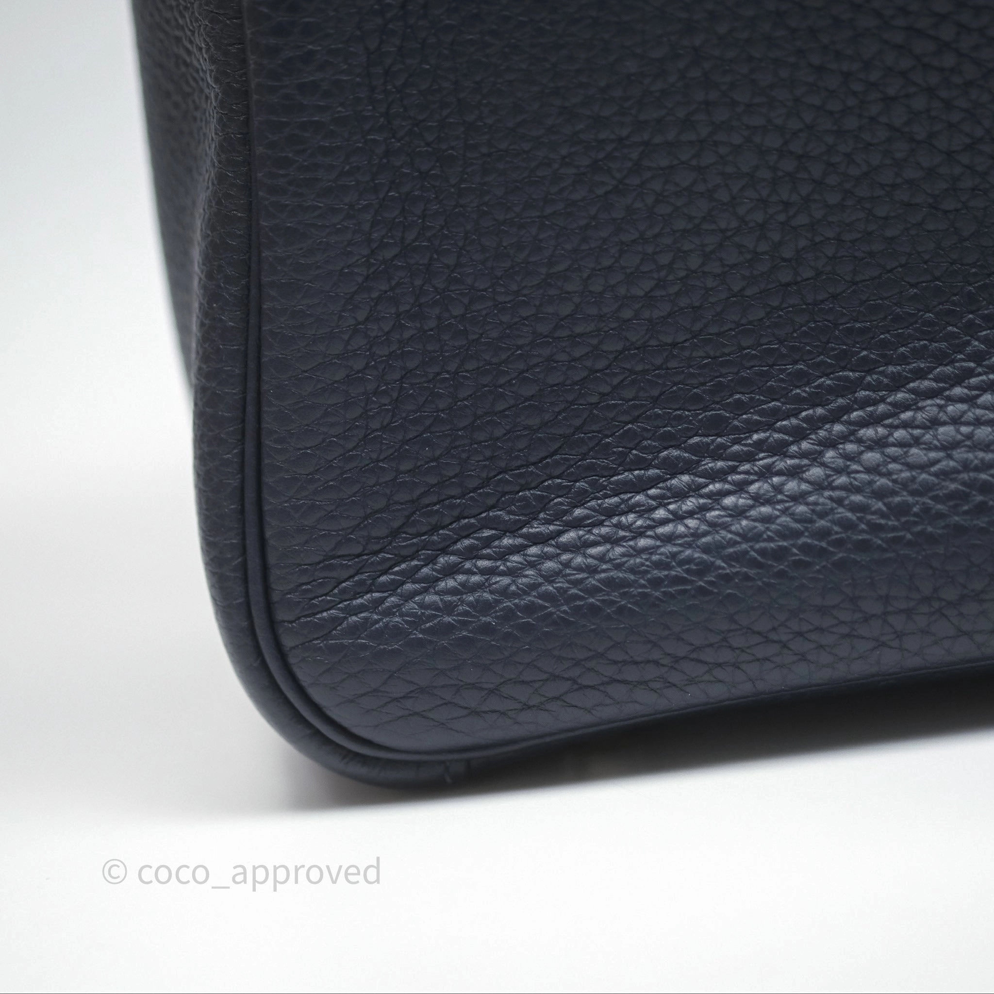 Herms Lindy 26 Bleu Nuit 2Z Clemence Palladium Hardware
