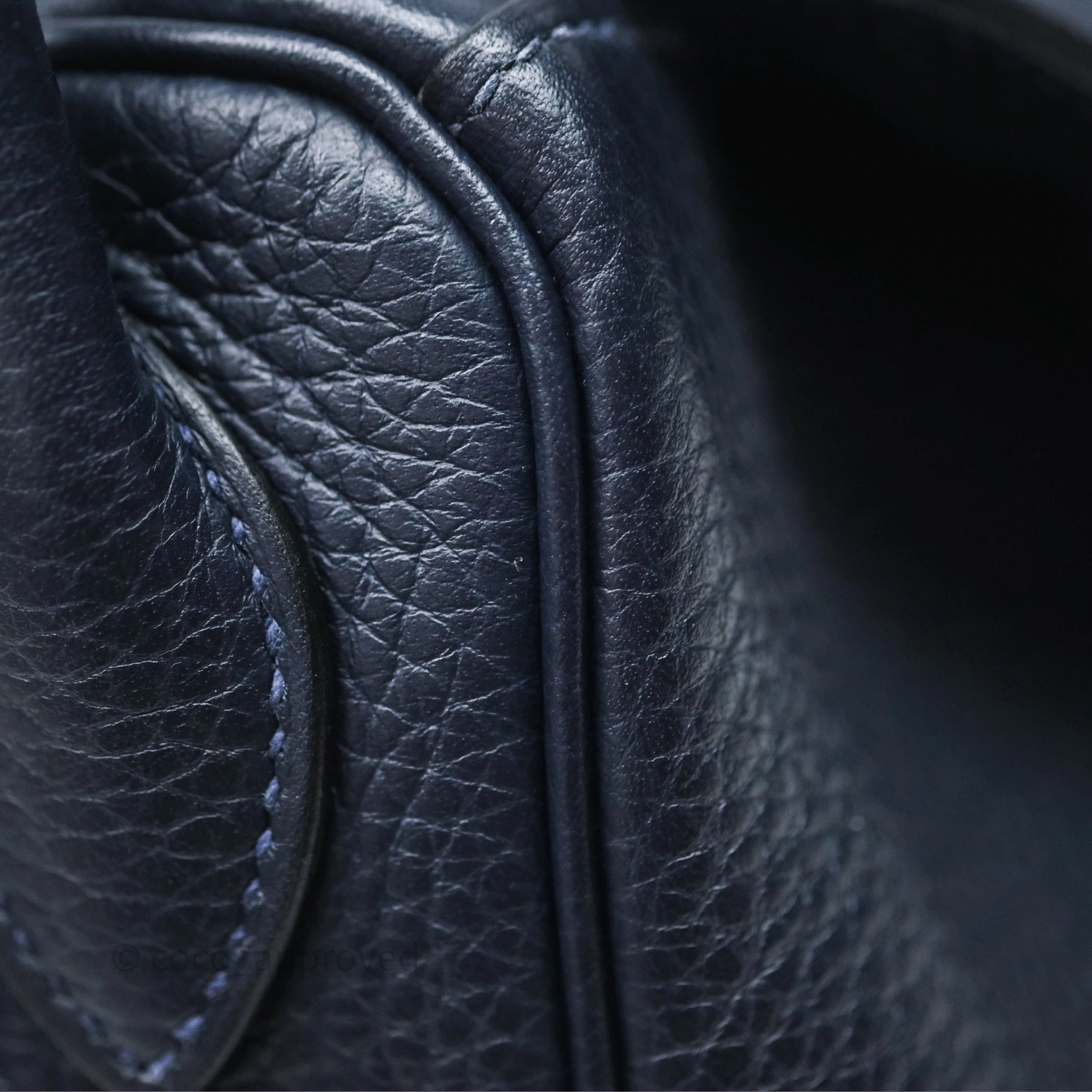 Herms Lindy 26 Bleu Nuit 2Z Clemence Palladium Hardware
