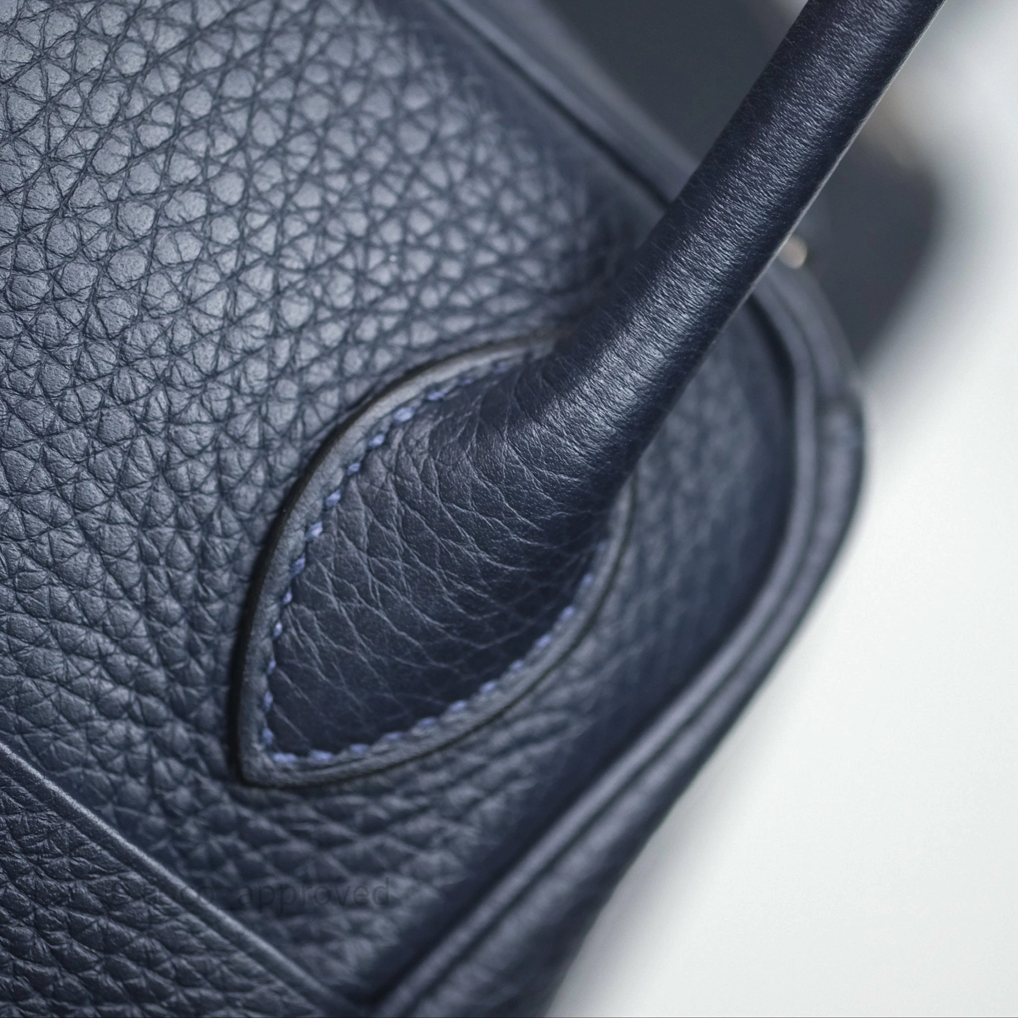 Herms Lindy 26 Bleu Nuit 2Z Clemence Palladium Hardware