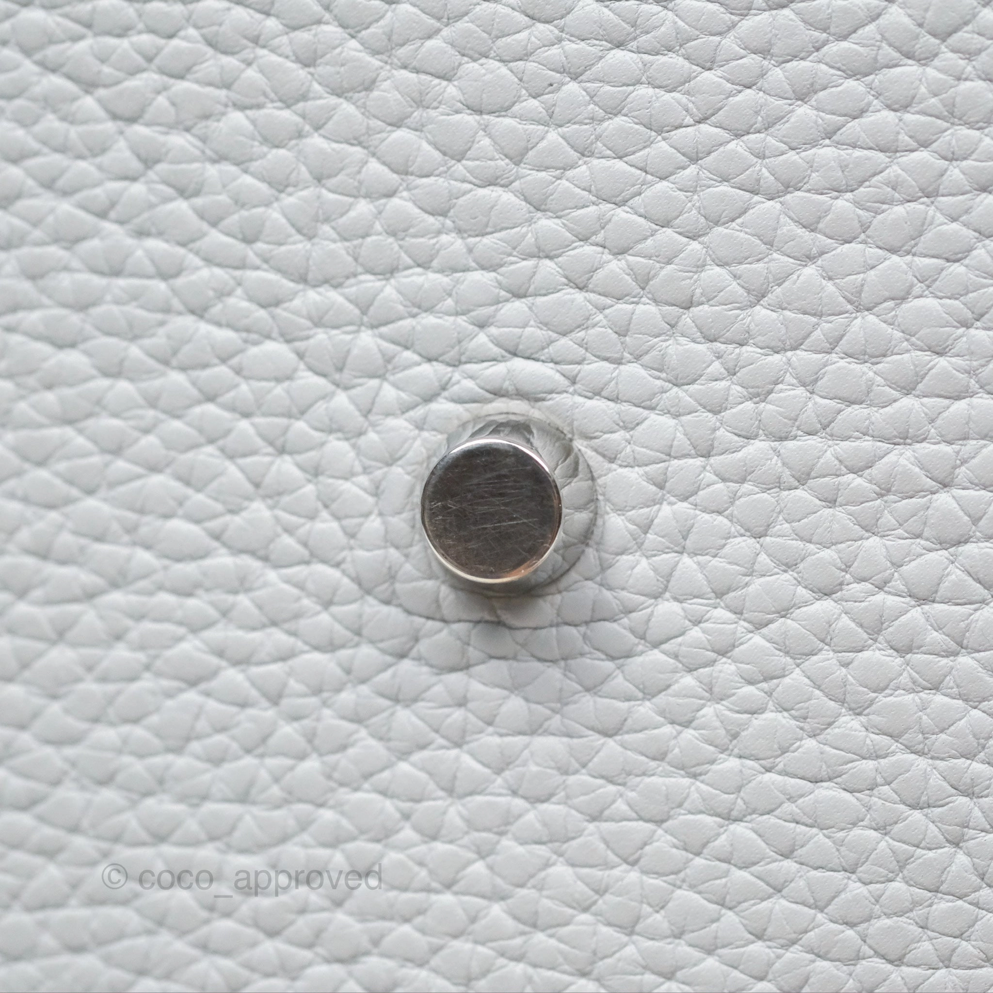Herms Lindy 26 Blue Glacier 8U Taurillon Clemence Palladium Hardware