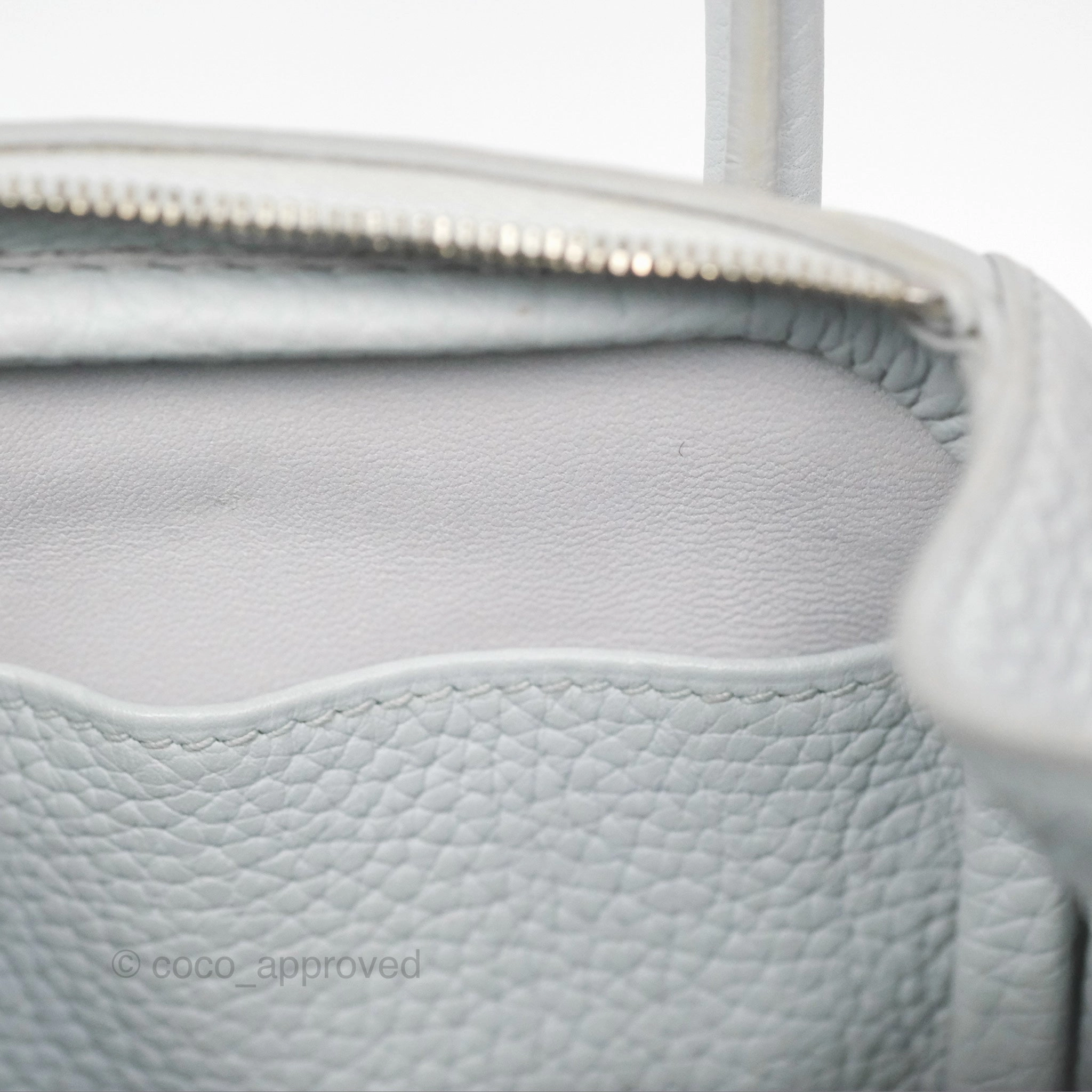 Herms Lindy 26 Blue Glacier 8U Taurillon Clemence Palladium Hardware