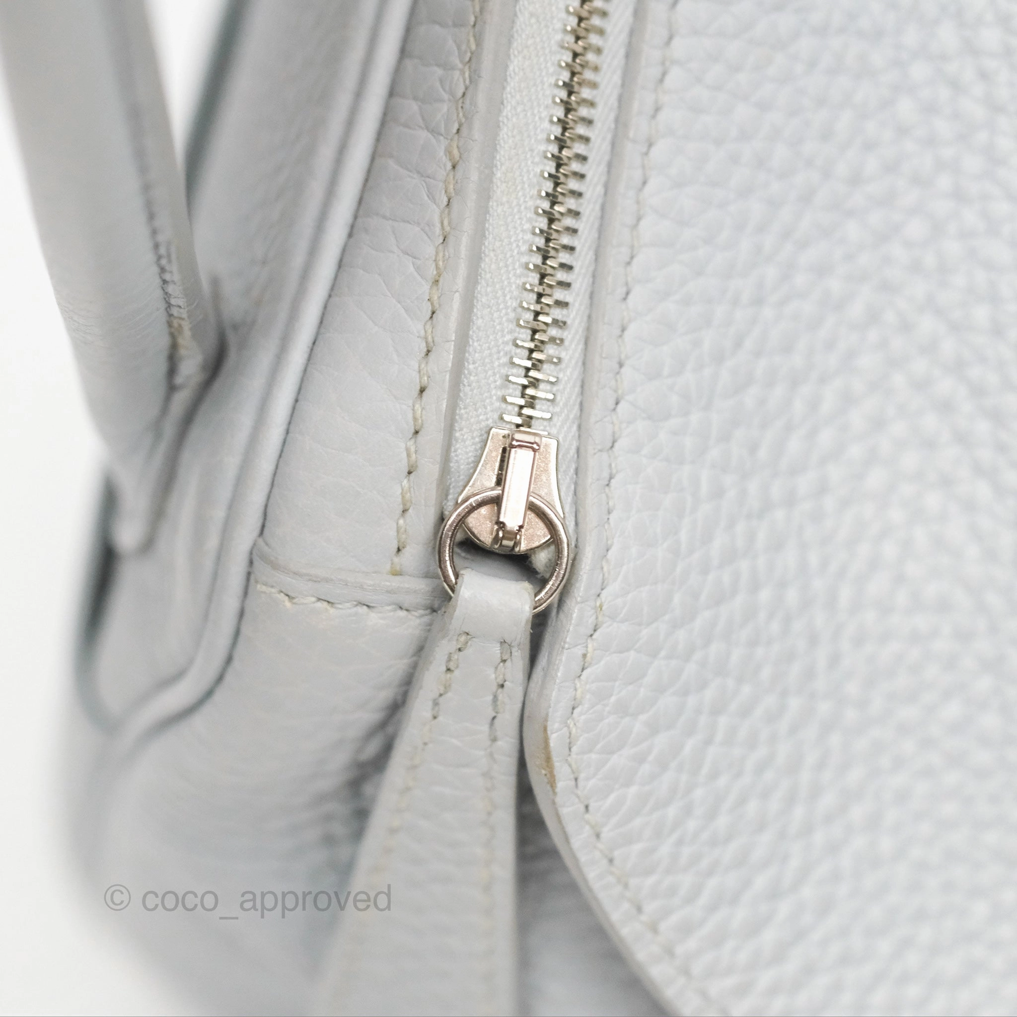 Herms Lindy 26 Blue Glacier 8U Taurillon Clemence Palladium Hardware