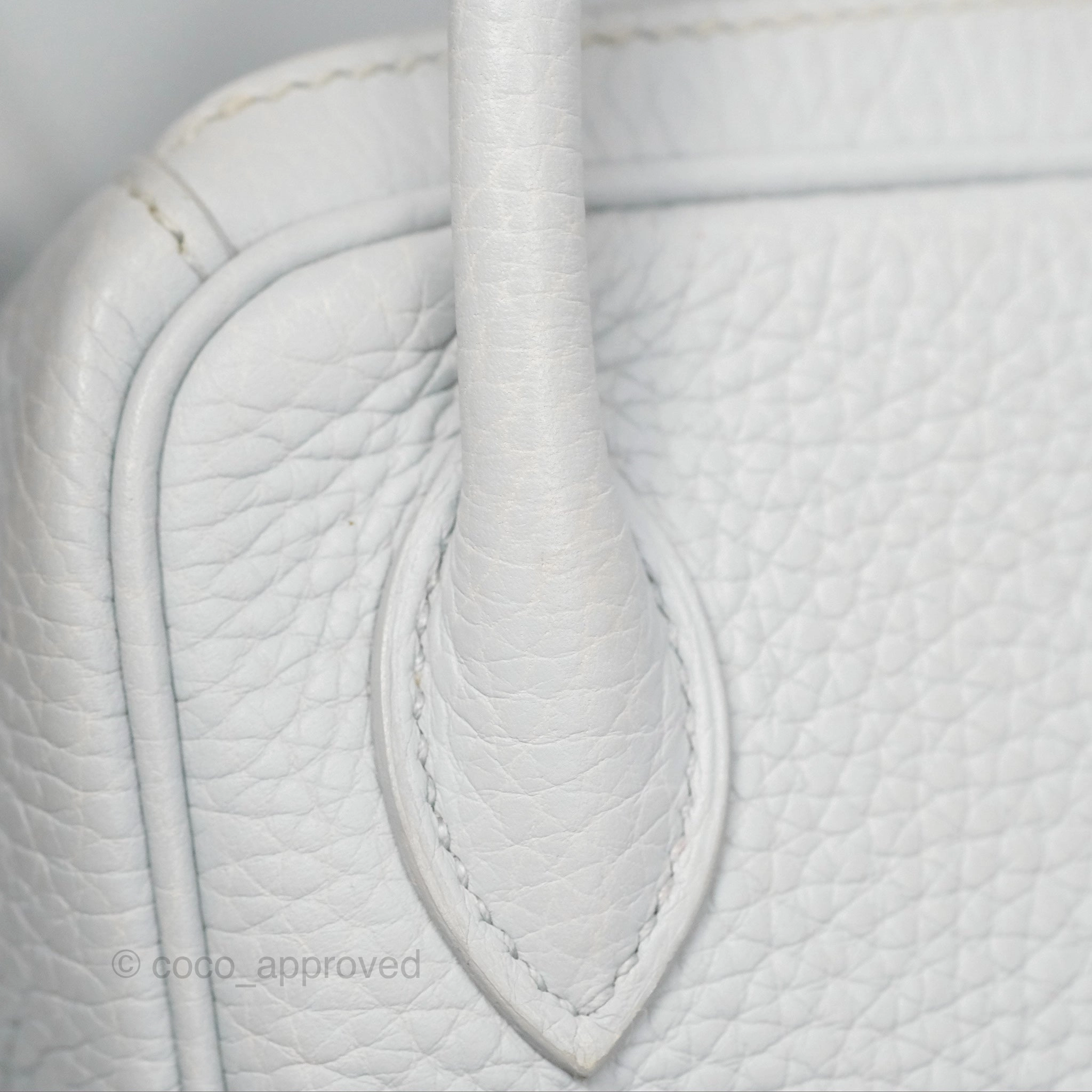 Herms Lindy 26 Blue Glacier 8U Taurillon Clemence Palladium Hardware