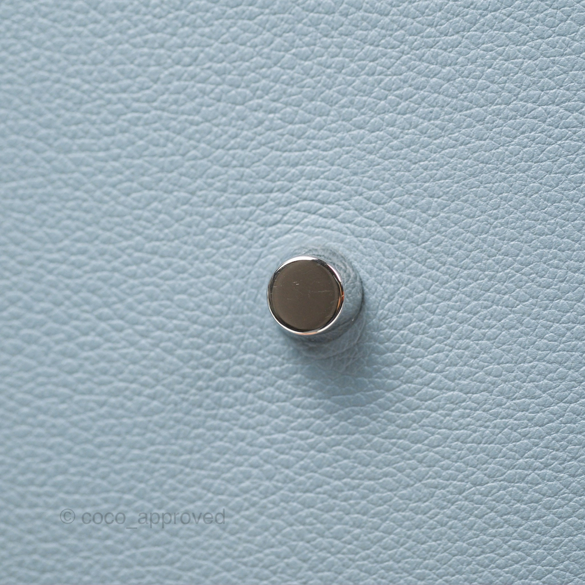 Herms Lindy 26 Blue Lin Evercolor Palladium Hardware
