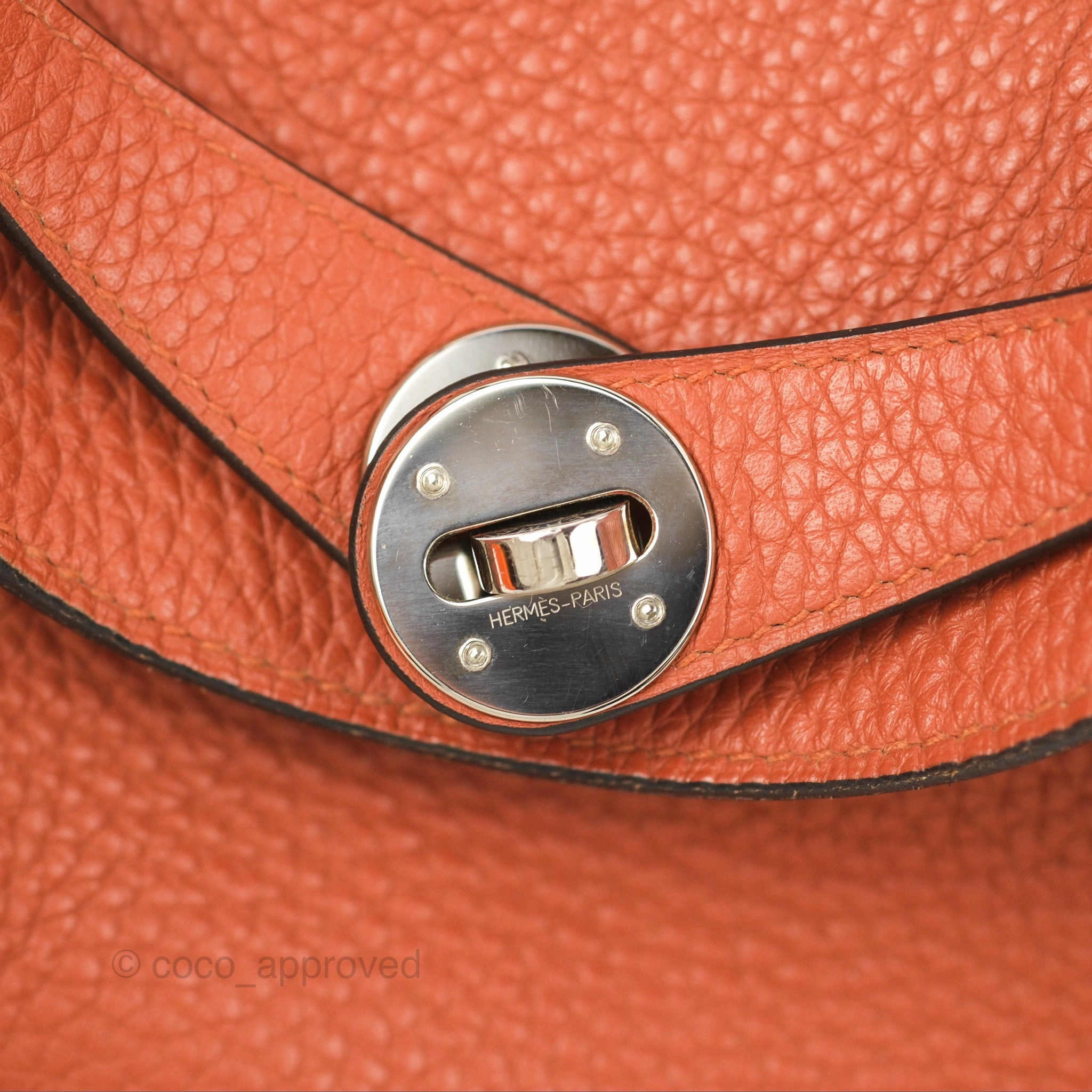 Herms Lindy 26 Cuivre Clemence Palladium Hardware