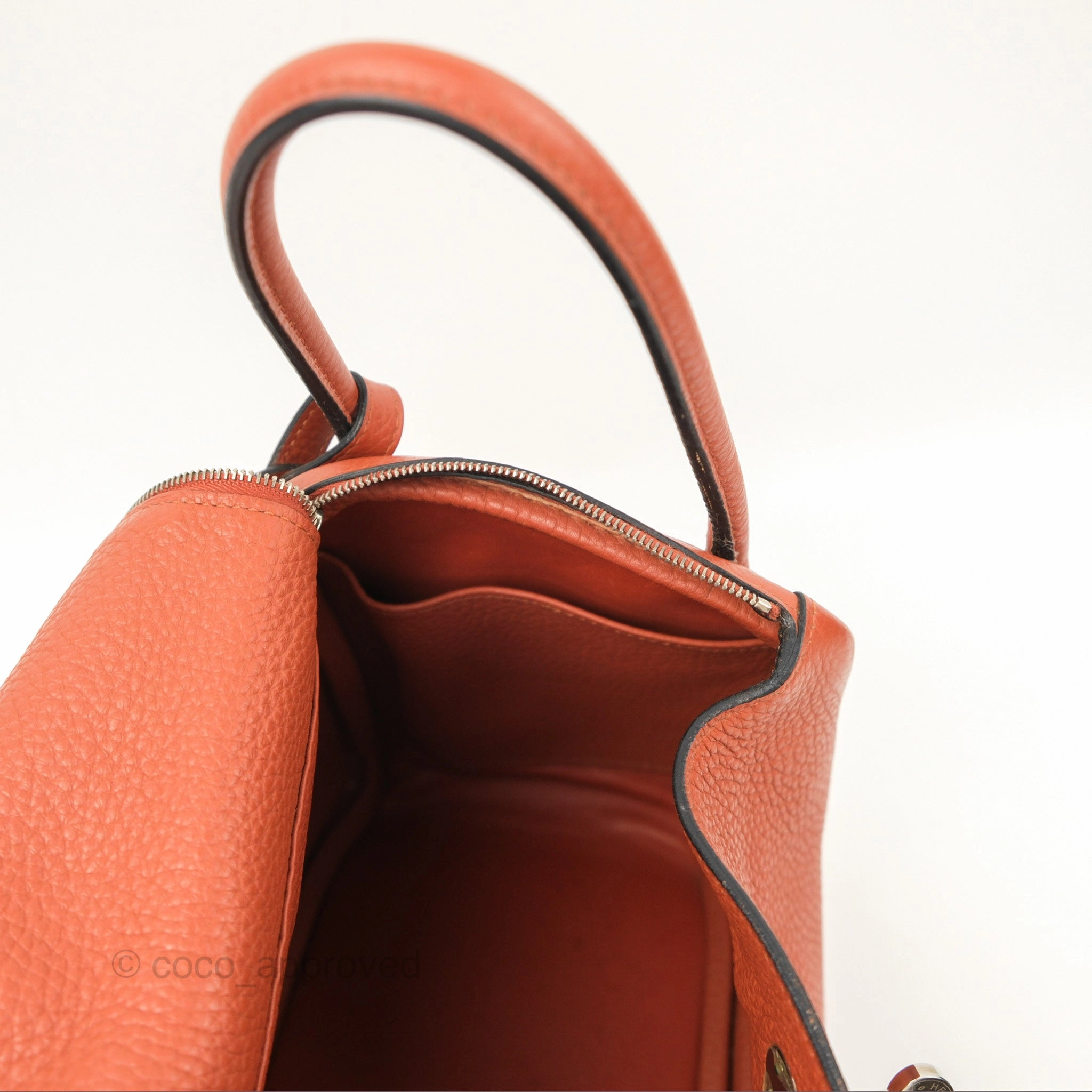 Herms Lindy 26 Cuivre Clemence Palladium Hardware