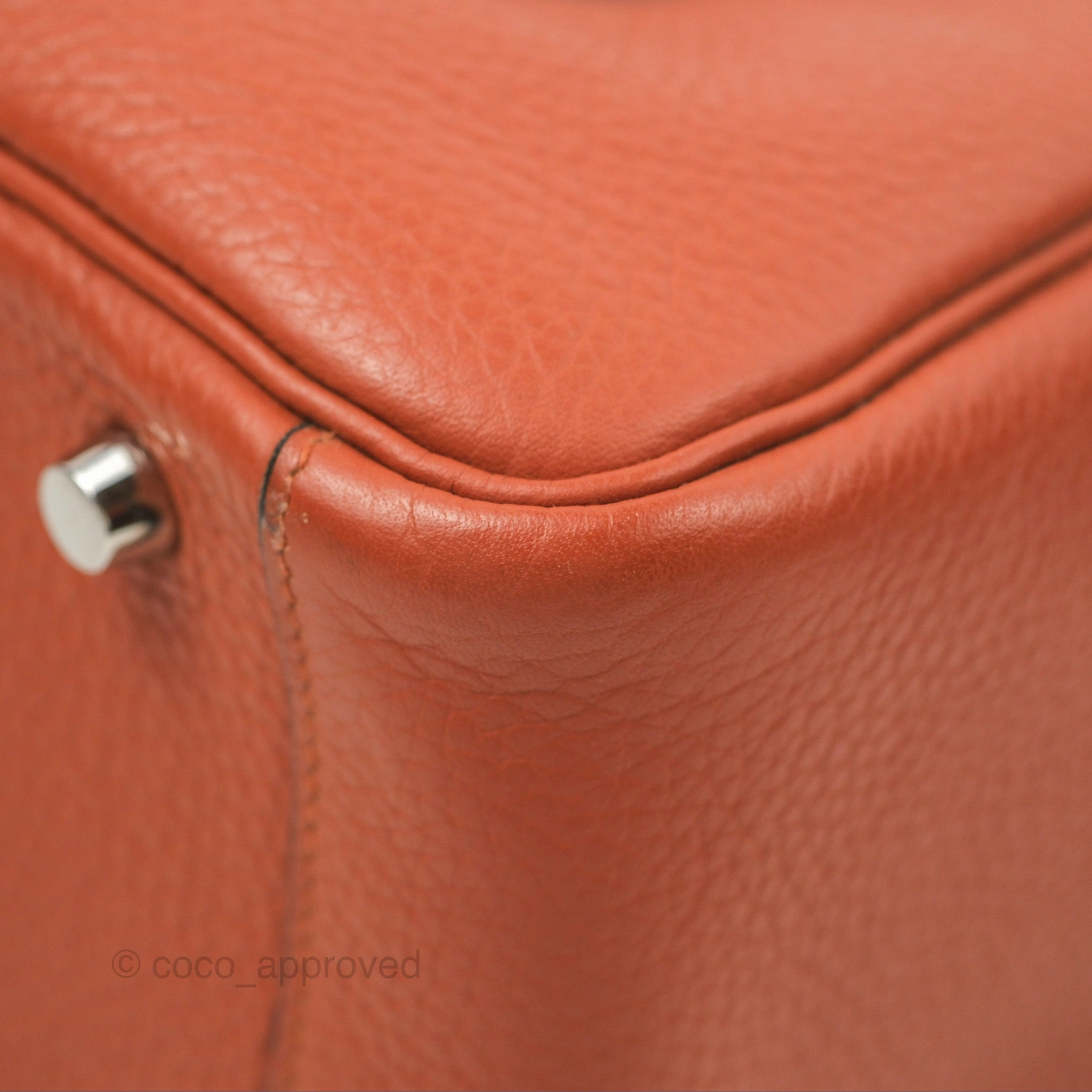 Herms Lindy 26 Cuivre Clemence Palladium Hardware