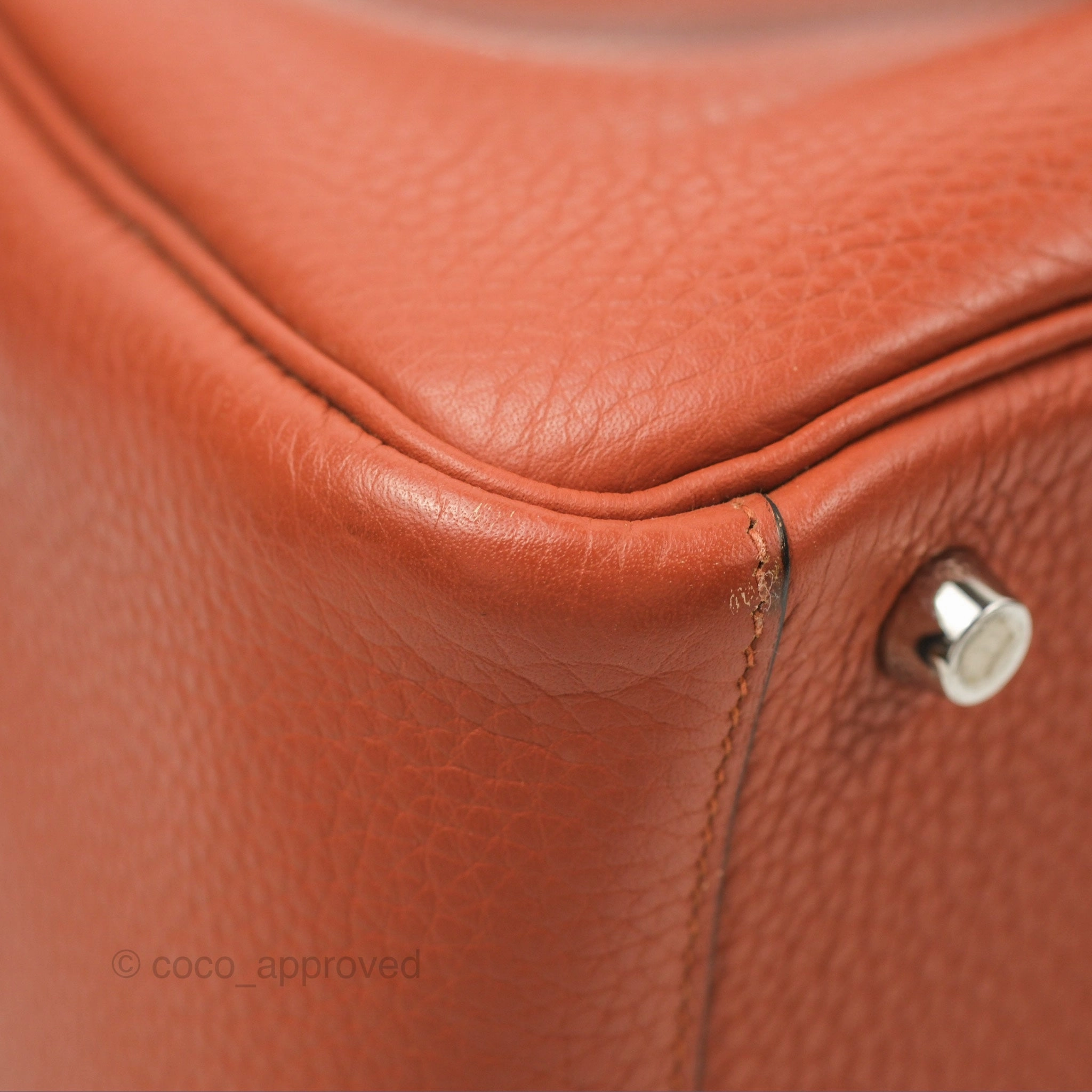 Herms Lindy 26 Cuivre Clemence Palladium Hardware