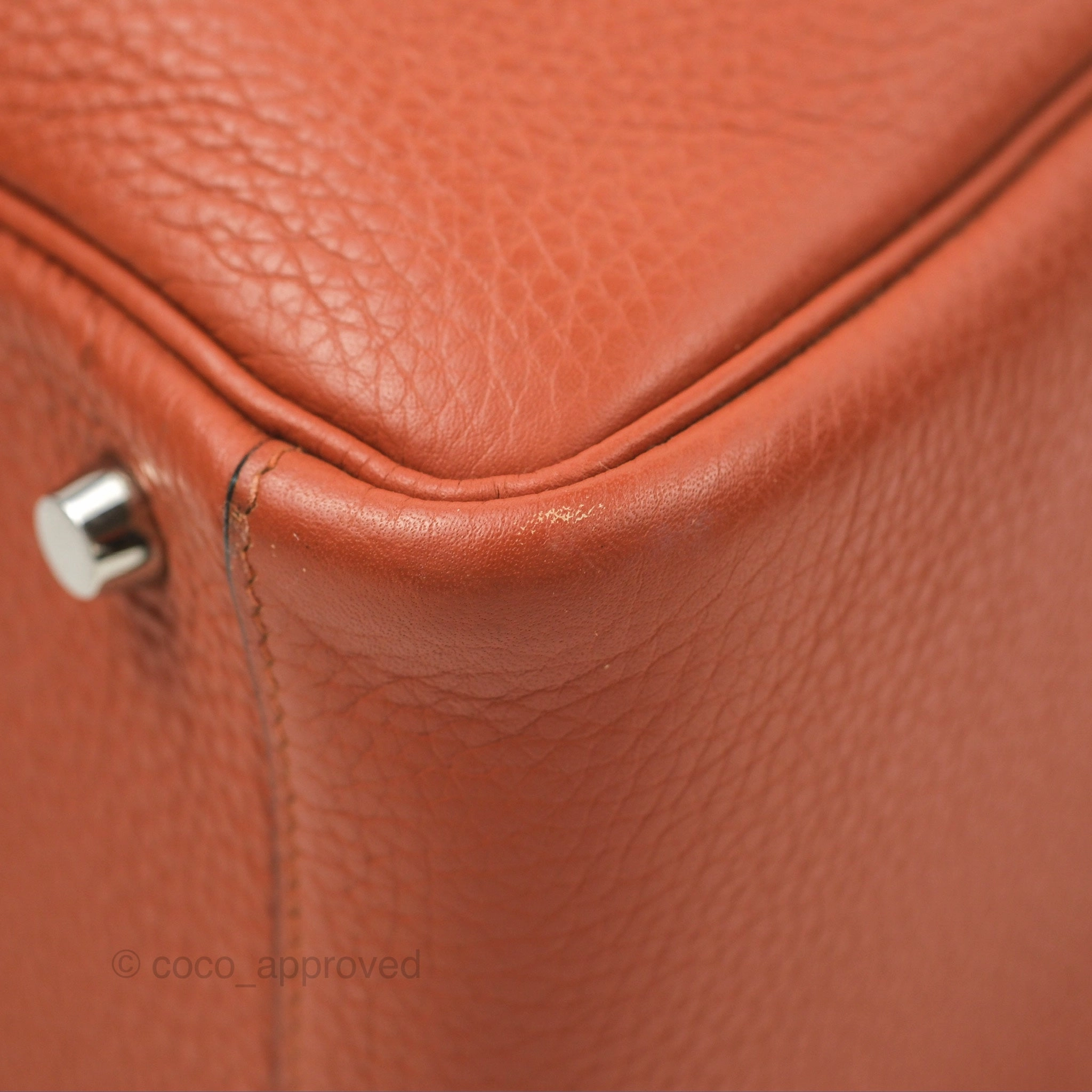 Herms Lindy 26 Cuivre Clemence Palladium Hardware