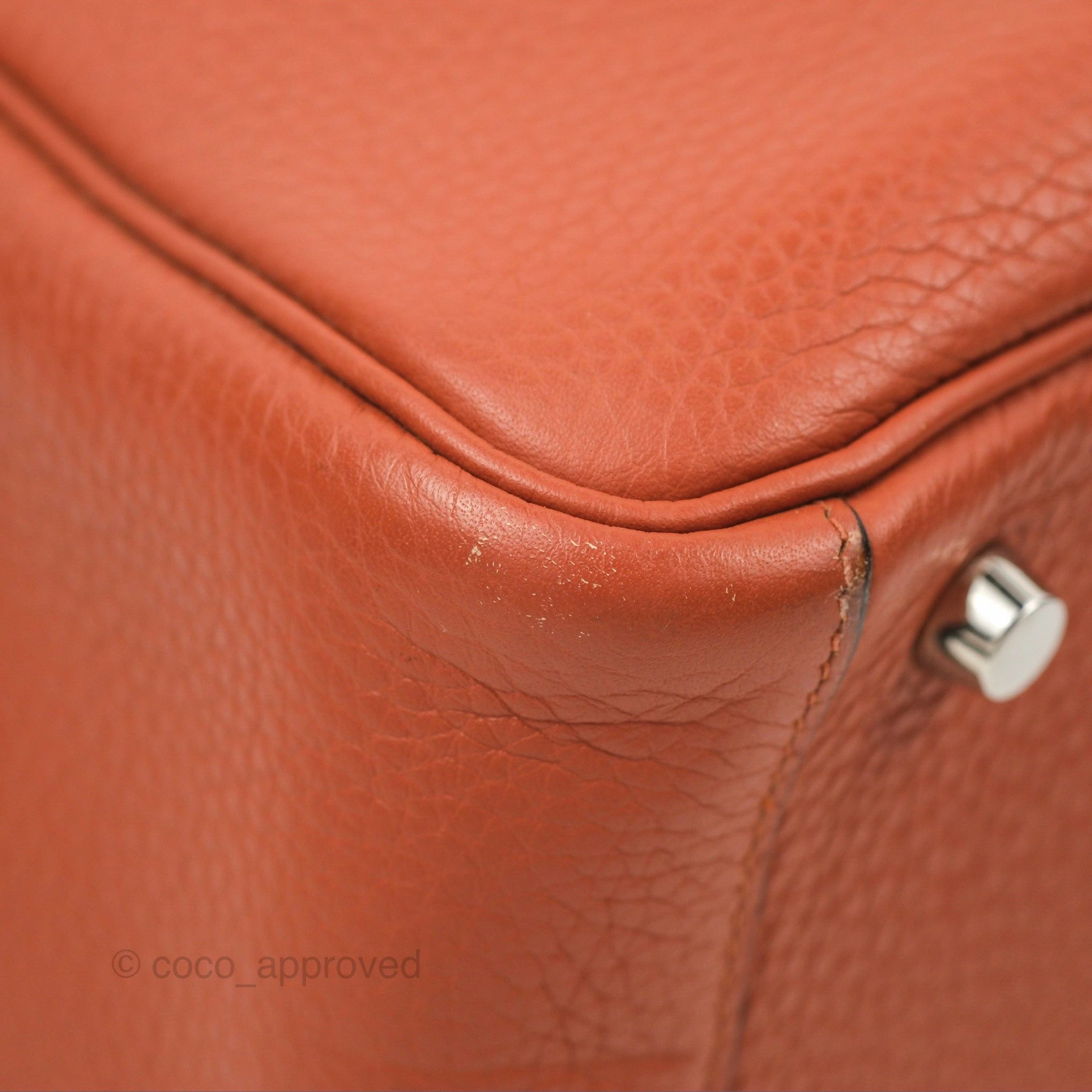Herms Lindy 26 Cuivre Clemence Palladium Hardware