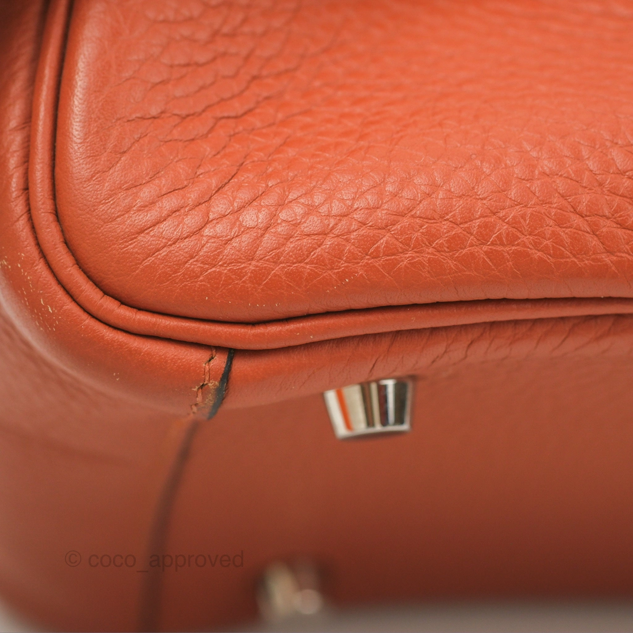 Herms Lindy 26 Cuivre Clemence Palladium Hardware