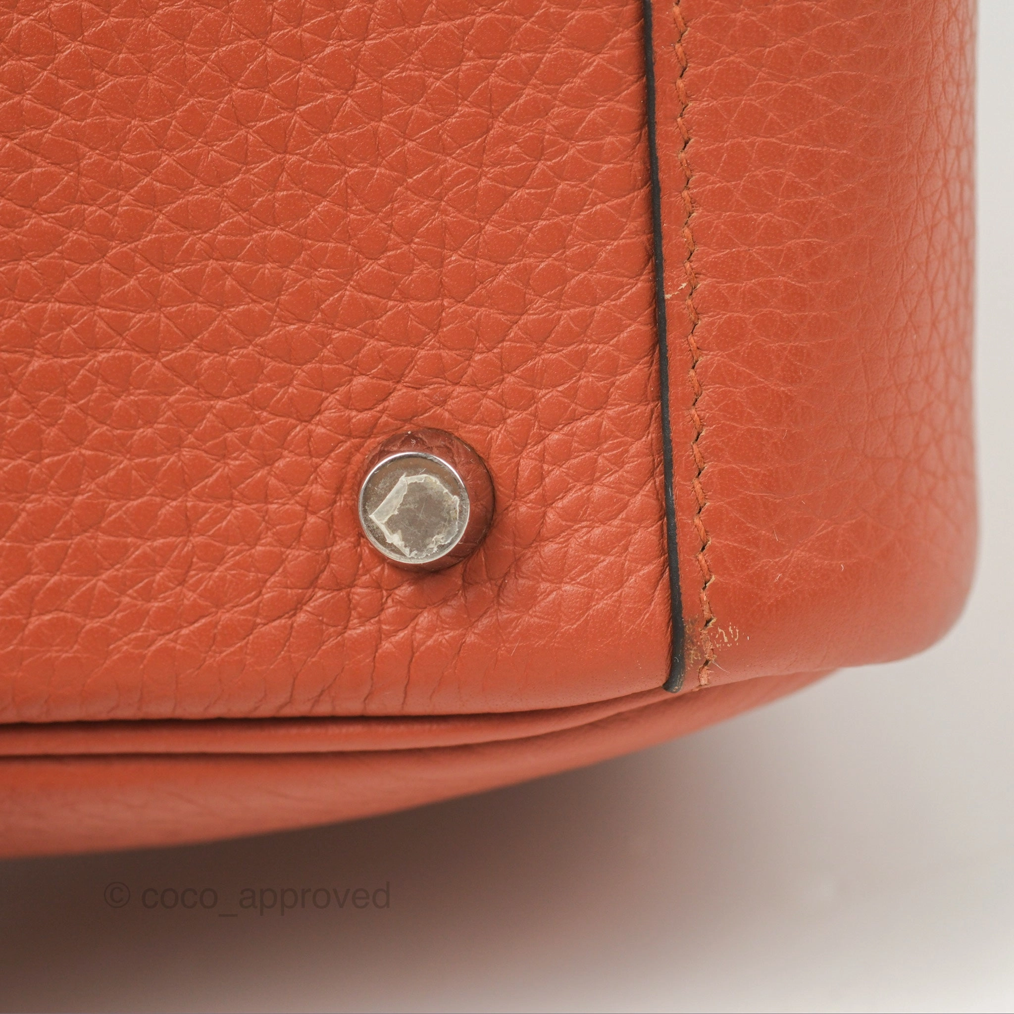 Herms Lindy 26 Cuivre Clemence Palladium Hardware