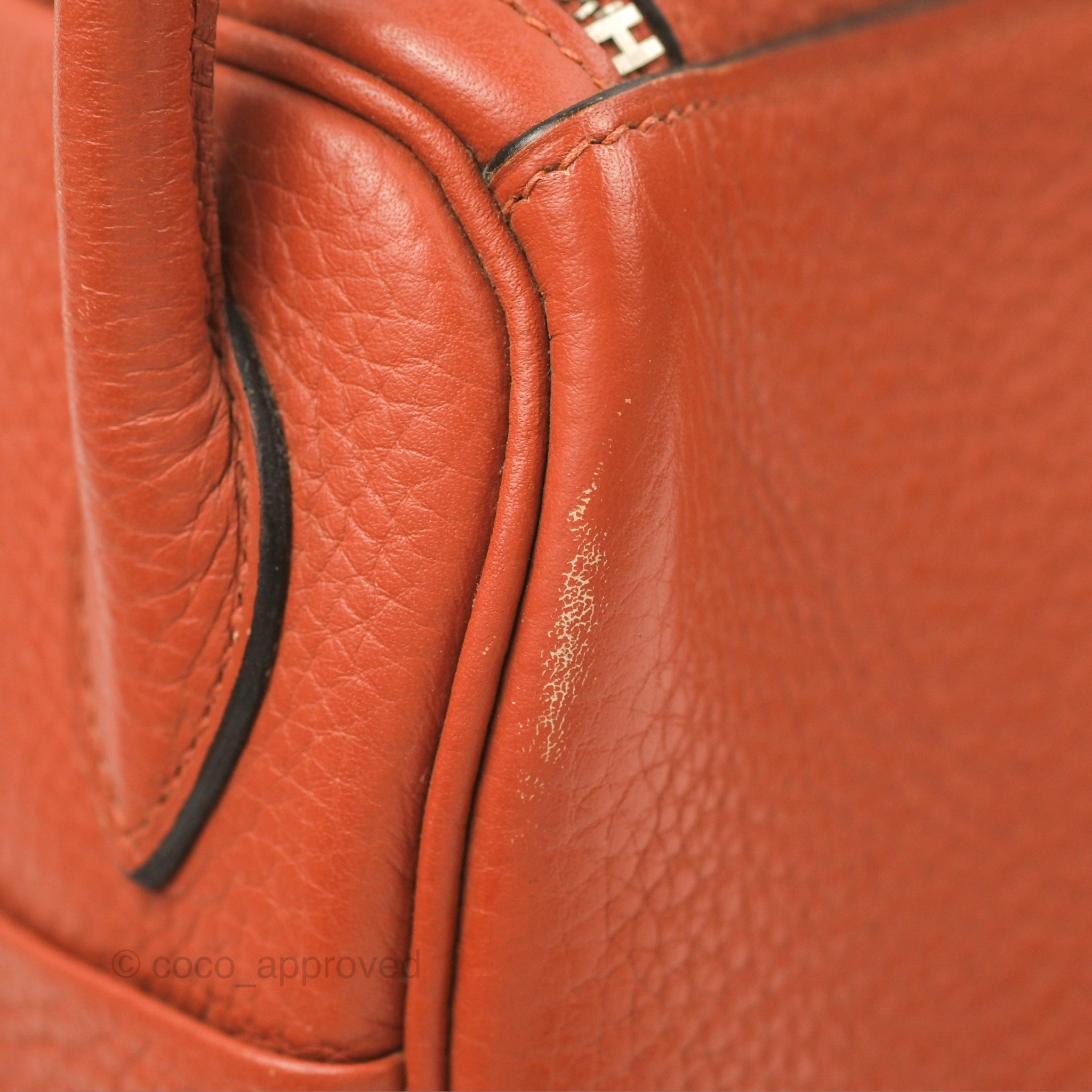 Herms Lindy 26 Cuivre Clemence Palladium Hardware