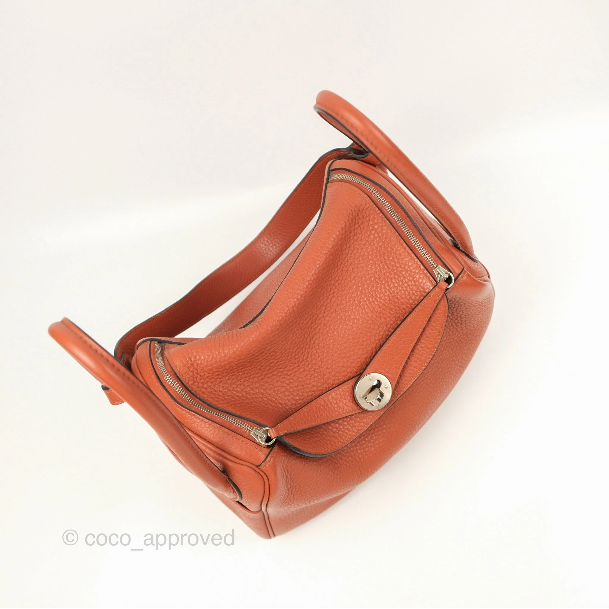 Herms Lindy 26 Cuivre Clemence Palladium Hardware