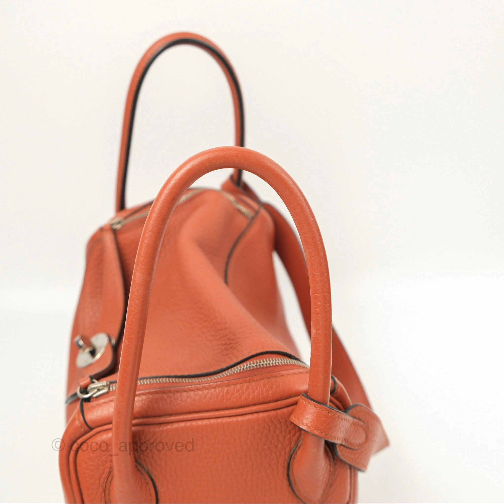 Herms Lindy 26 Cuivre Clemence Palladium Hardware