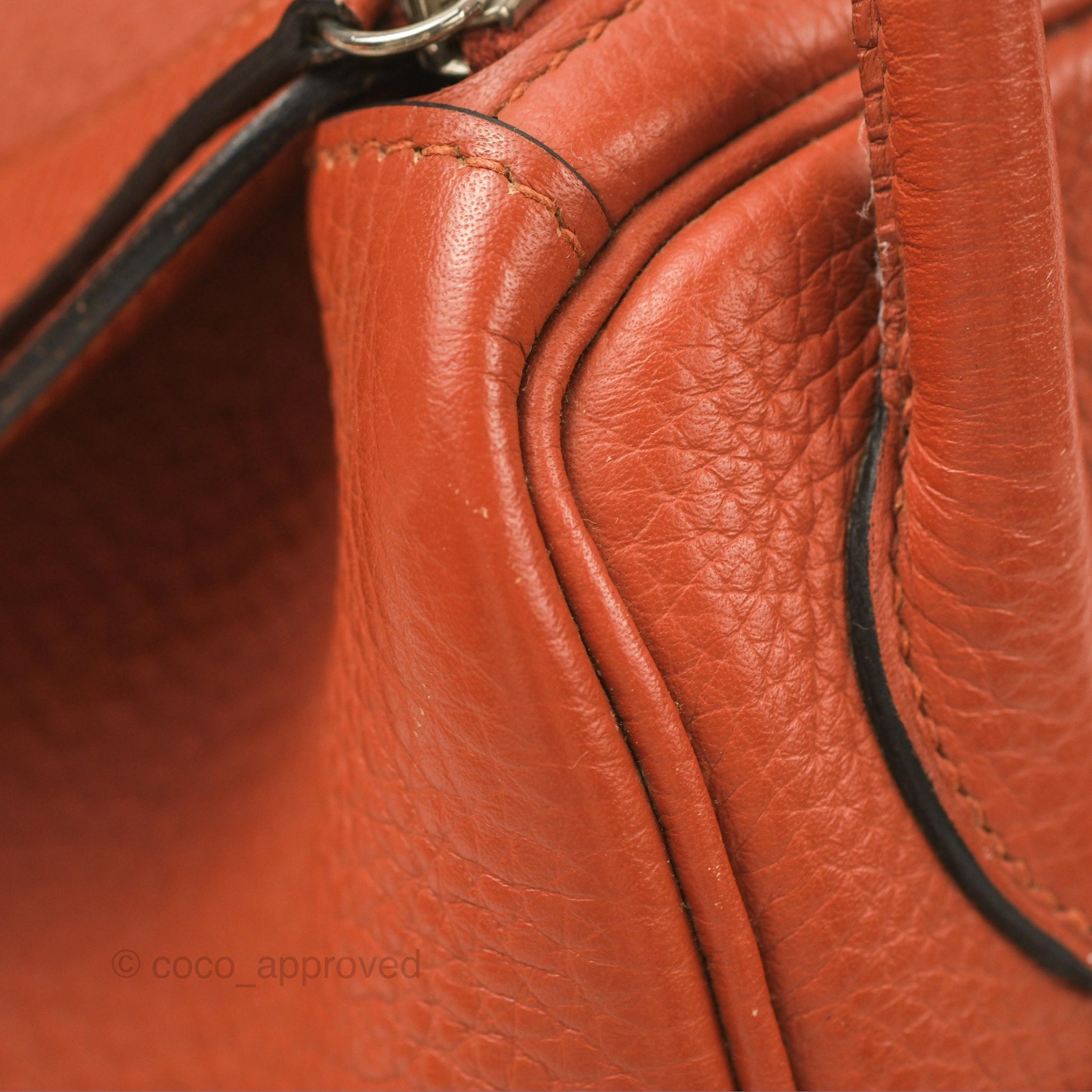 Herms Lindy 26 Cuivre Clemence Palladium Hardware