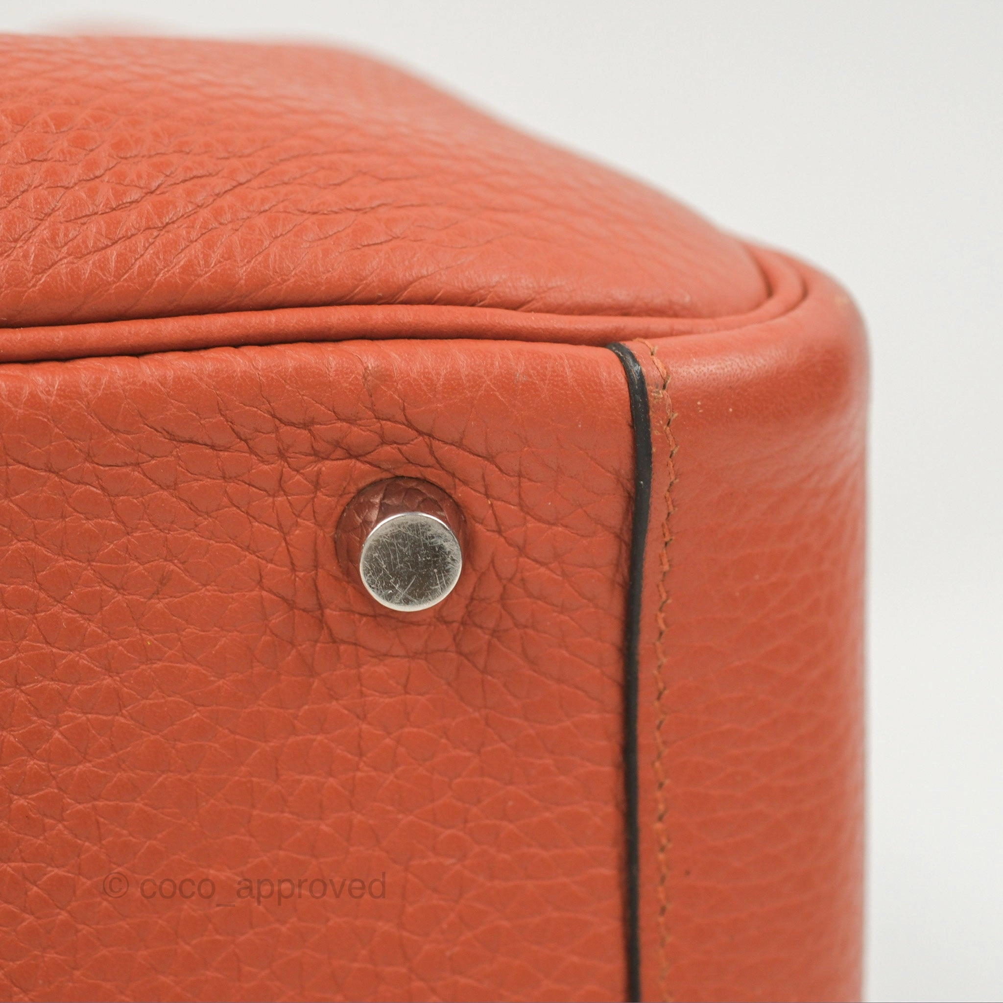 Herms Lindy 26 Cuivre Clemence Palladium Hardware