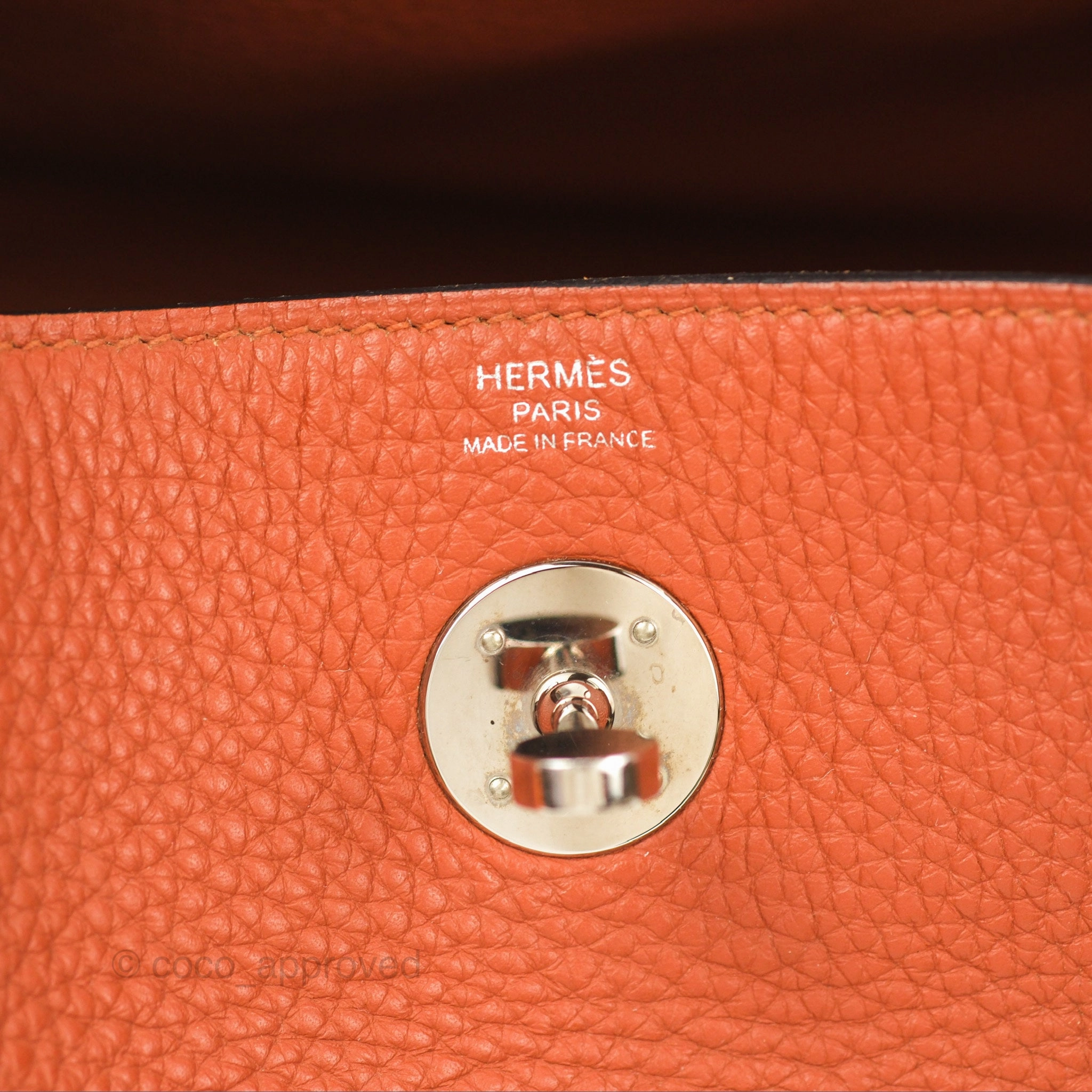 Herms Lindy 26 Cuivre Clemence Palladium Hardware