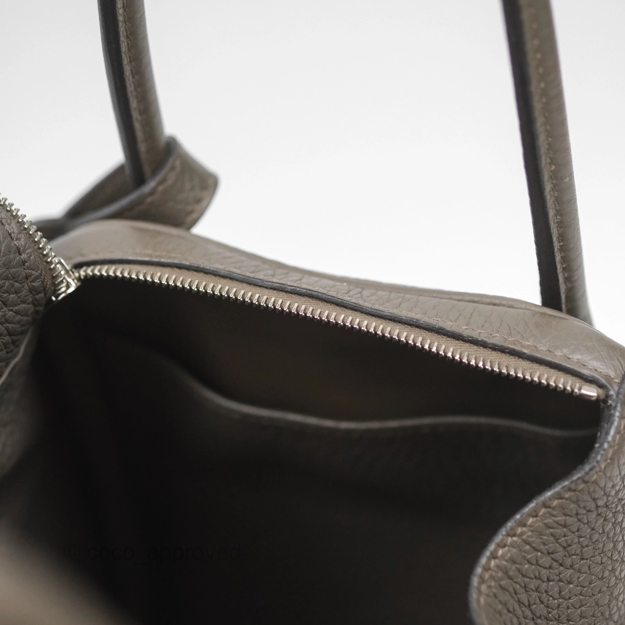 Herms Lindy 26 Etain 8F Clemence Palladium Hardware