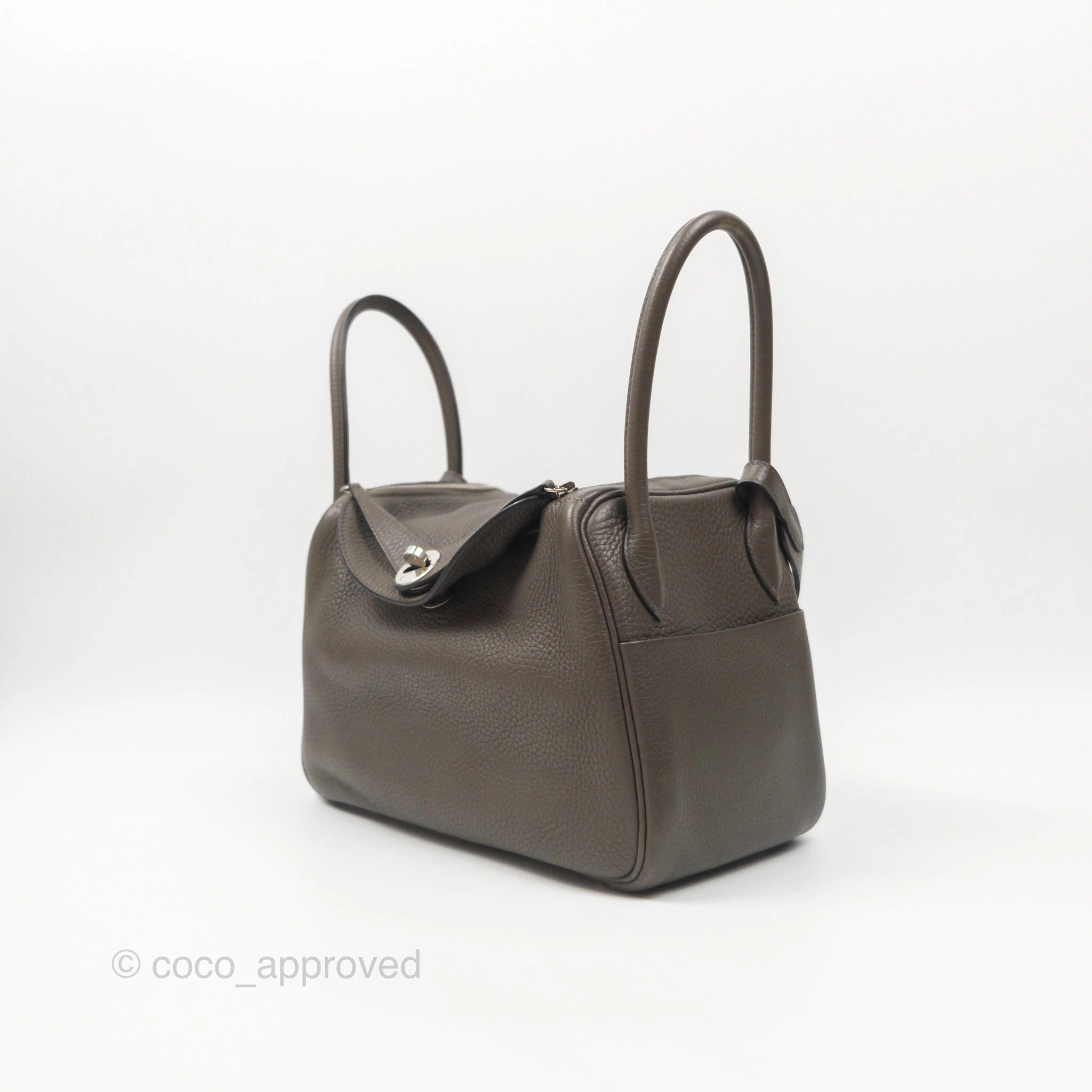 Herms Lindy 26 Etain 8F Clemence Palladium Hardware
