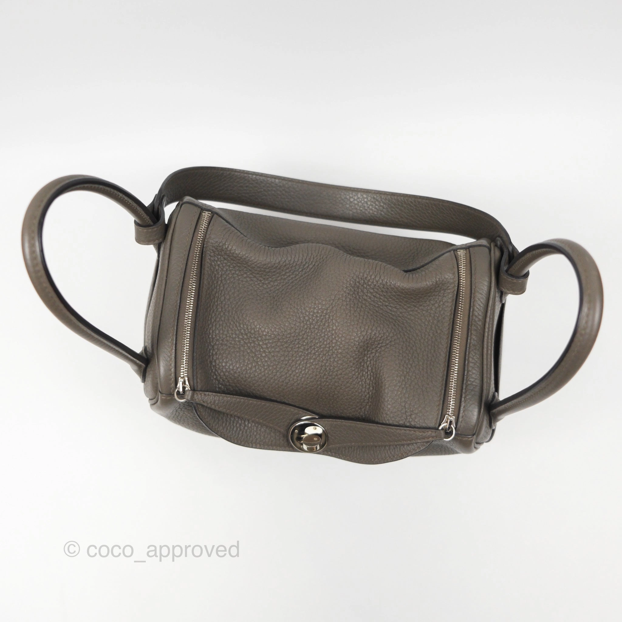 Herms Lindy 26 Etain 8F Clemence Palladium Hardware