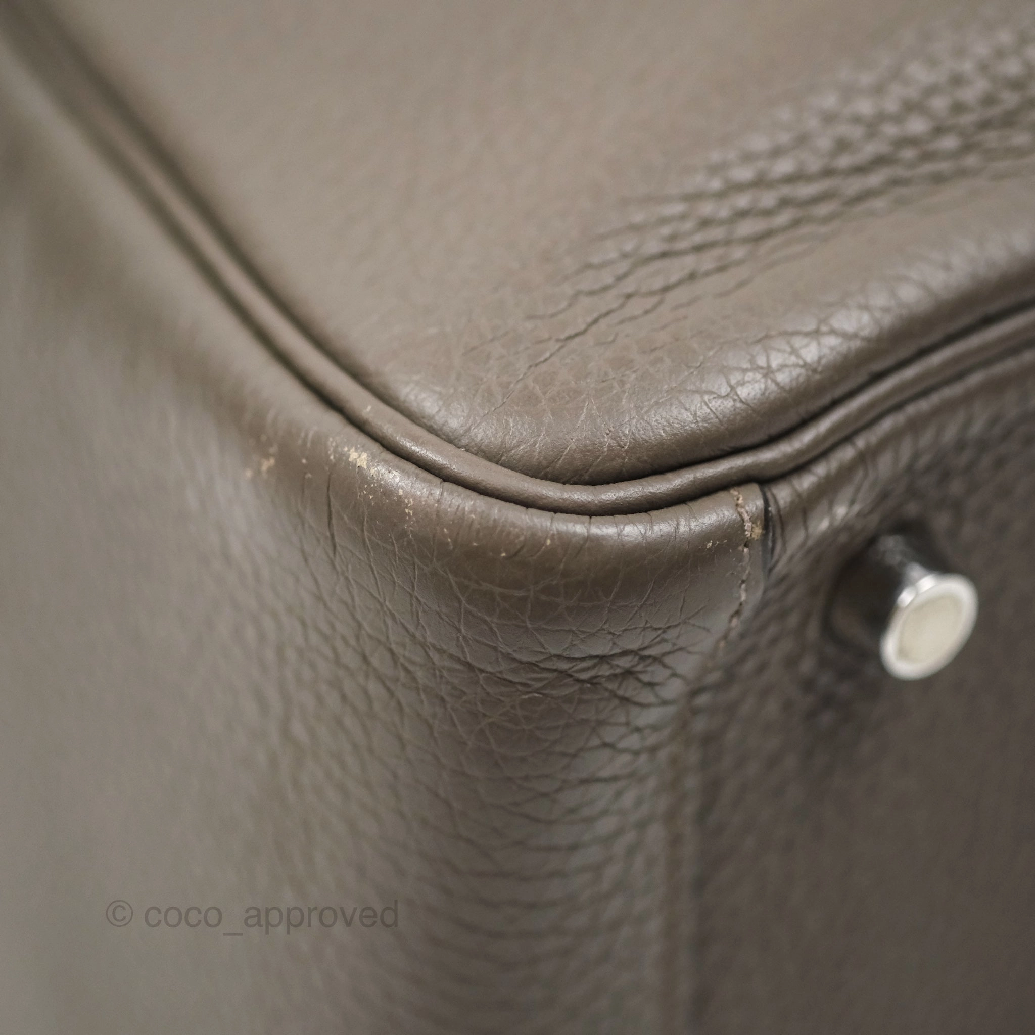 Herms Lindy 26 Etain 8F Clemence Palladium Hardware