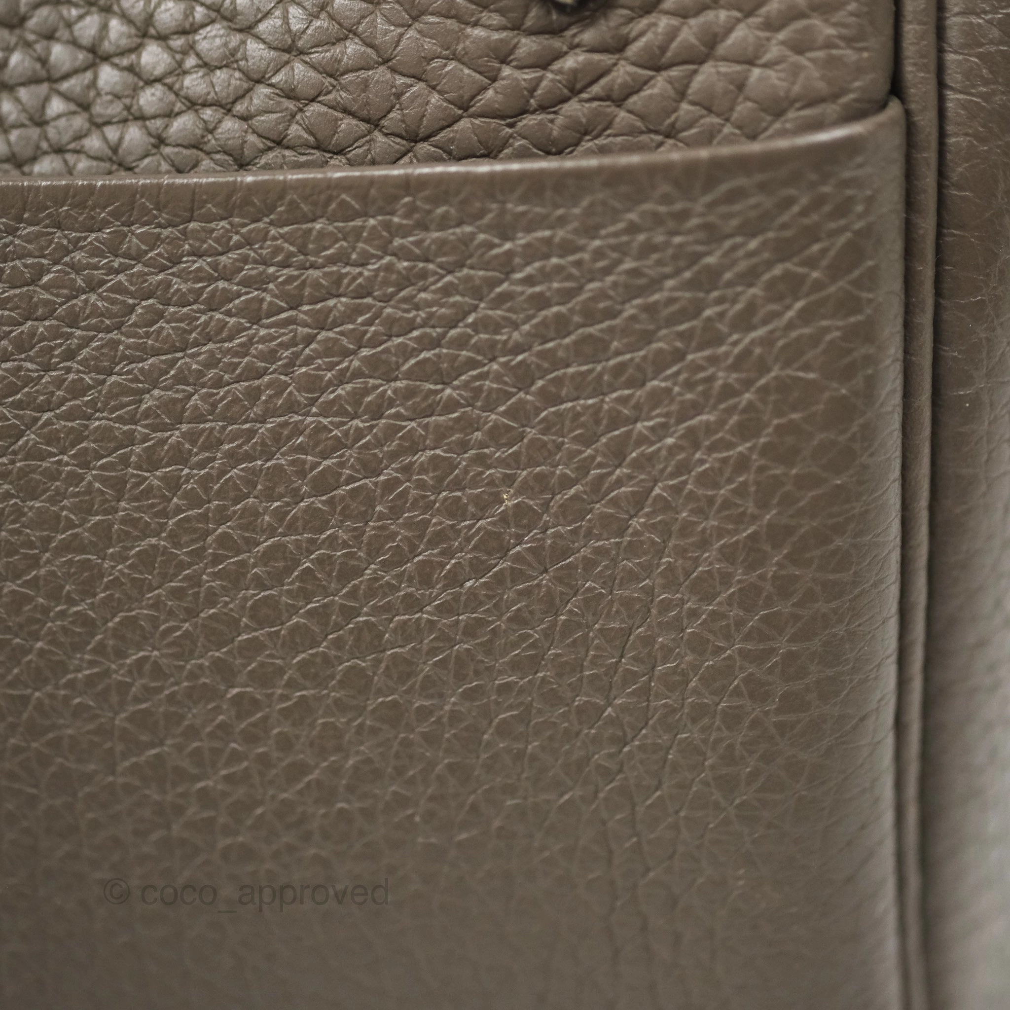 Herms Lindy 26 Etain 8F Clemence Palladium Hardware
