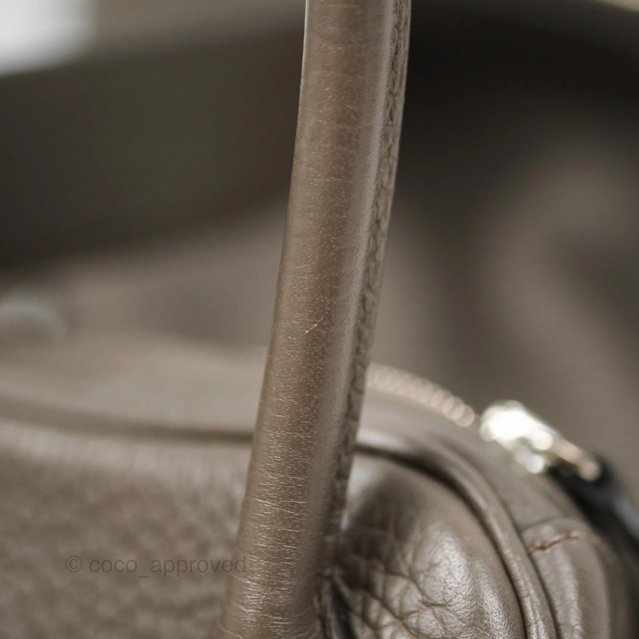 Herms Lindy 26 Etain 8F Clemence Palladium Hardware