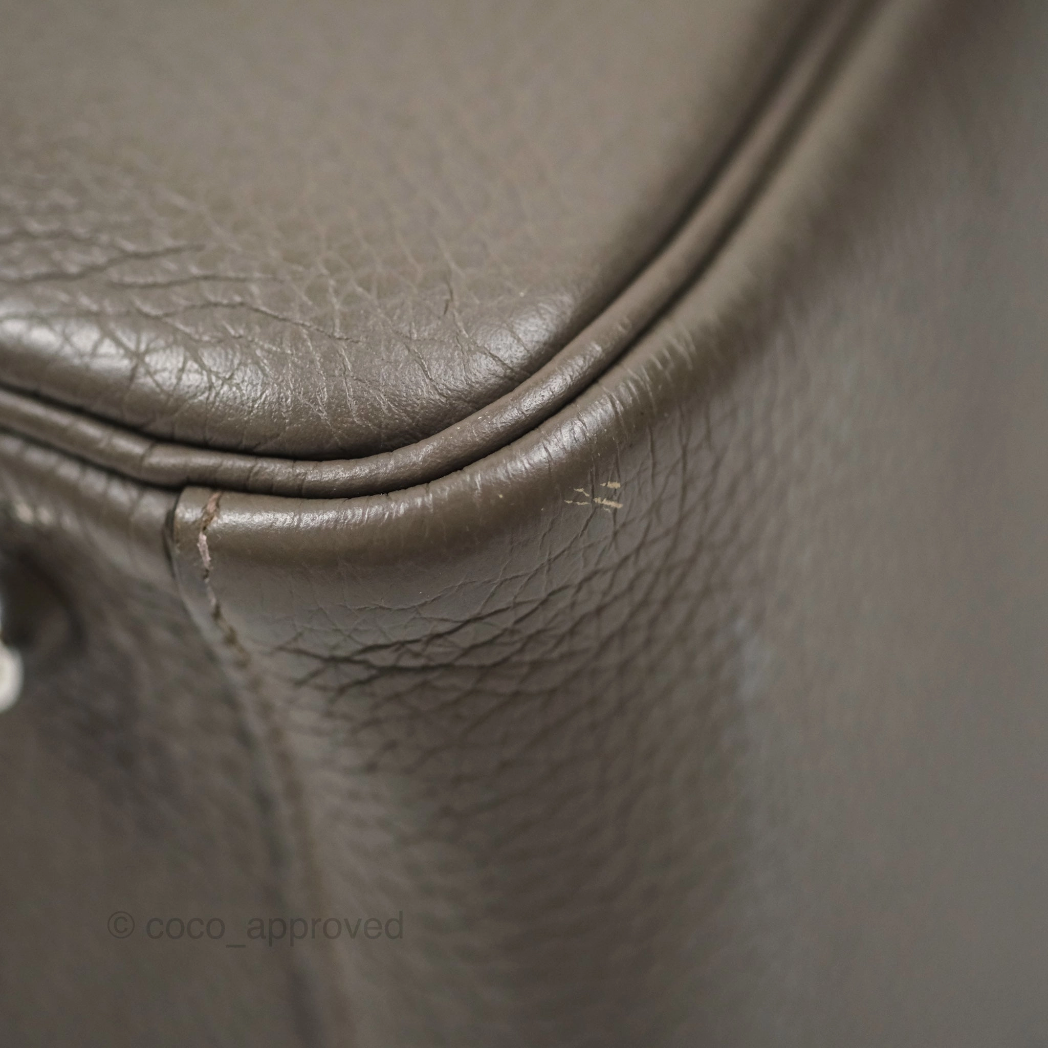 Herms Lindy 26 Etain 8F Clemence Palladium Hardware