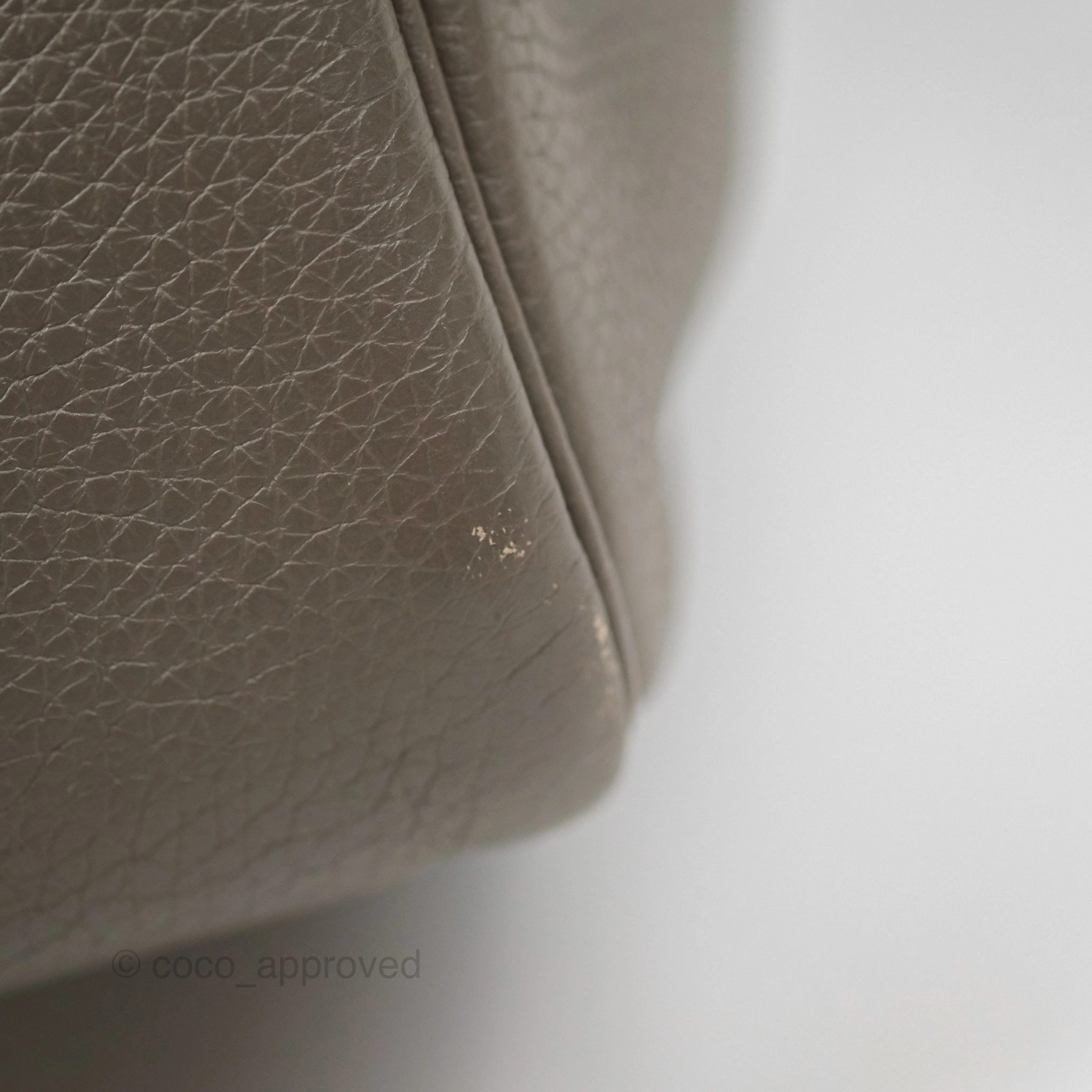 Herms Lindy 26 Etain 8F Clemence Palladium Hardware