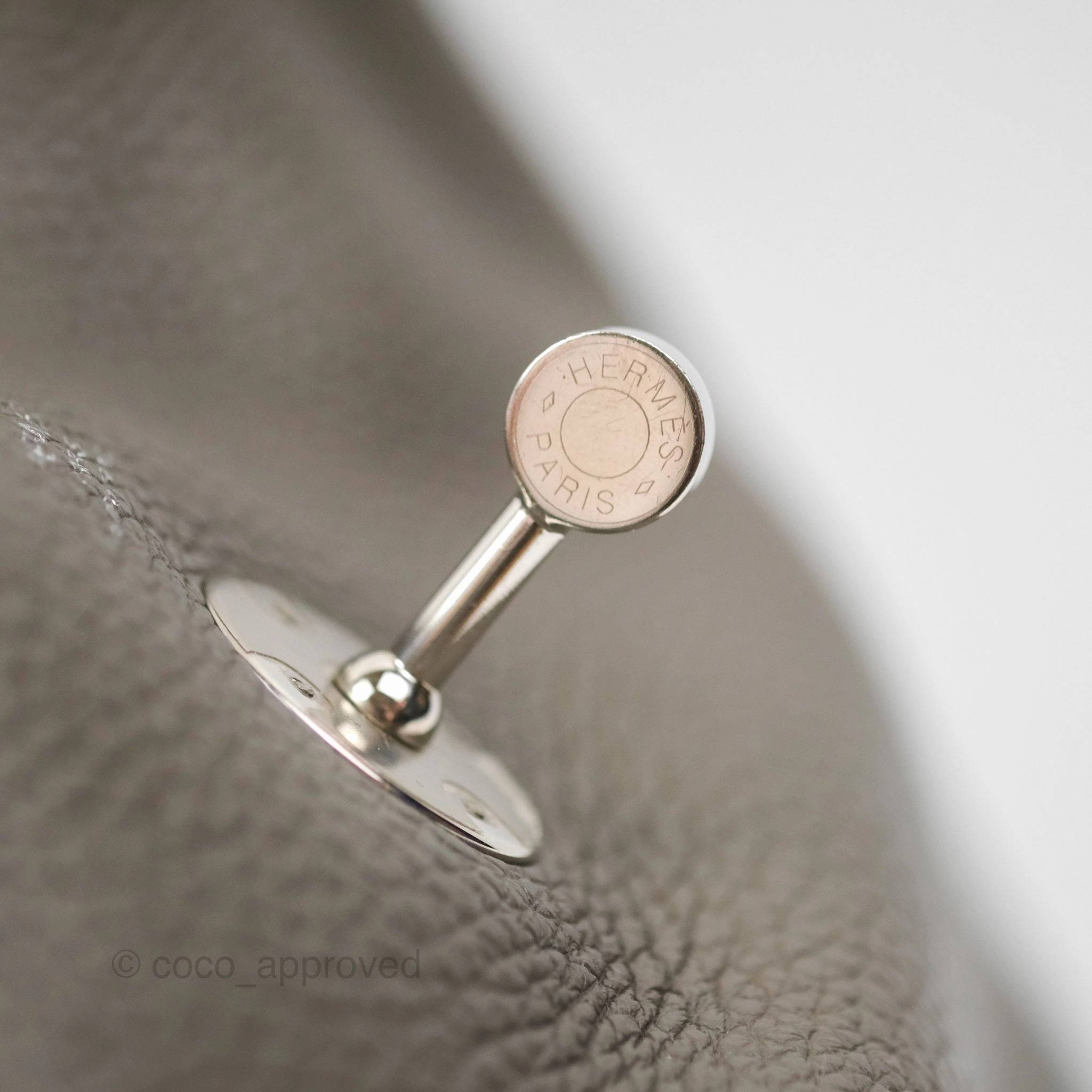 Herms Lindy 26 Etain 8F Clemence Palladium Hardware