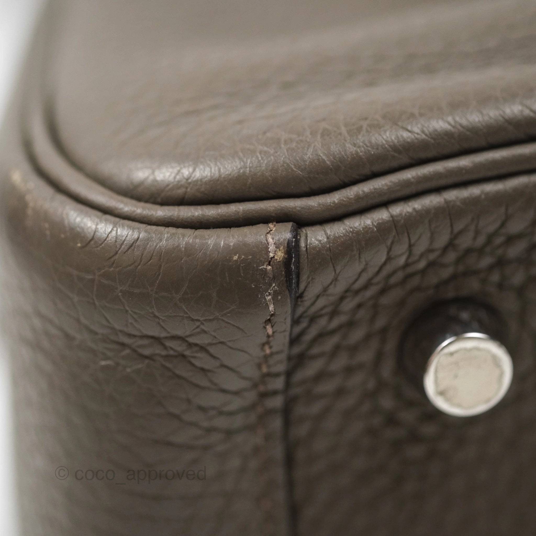 Herms Lindy 26 Etain 8F Clemence Palladium Hardware