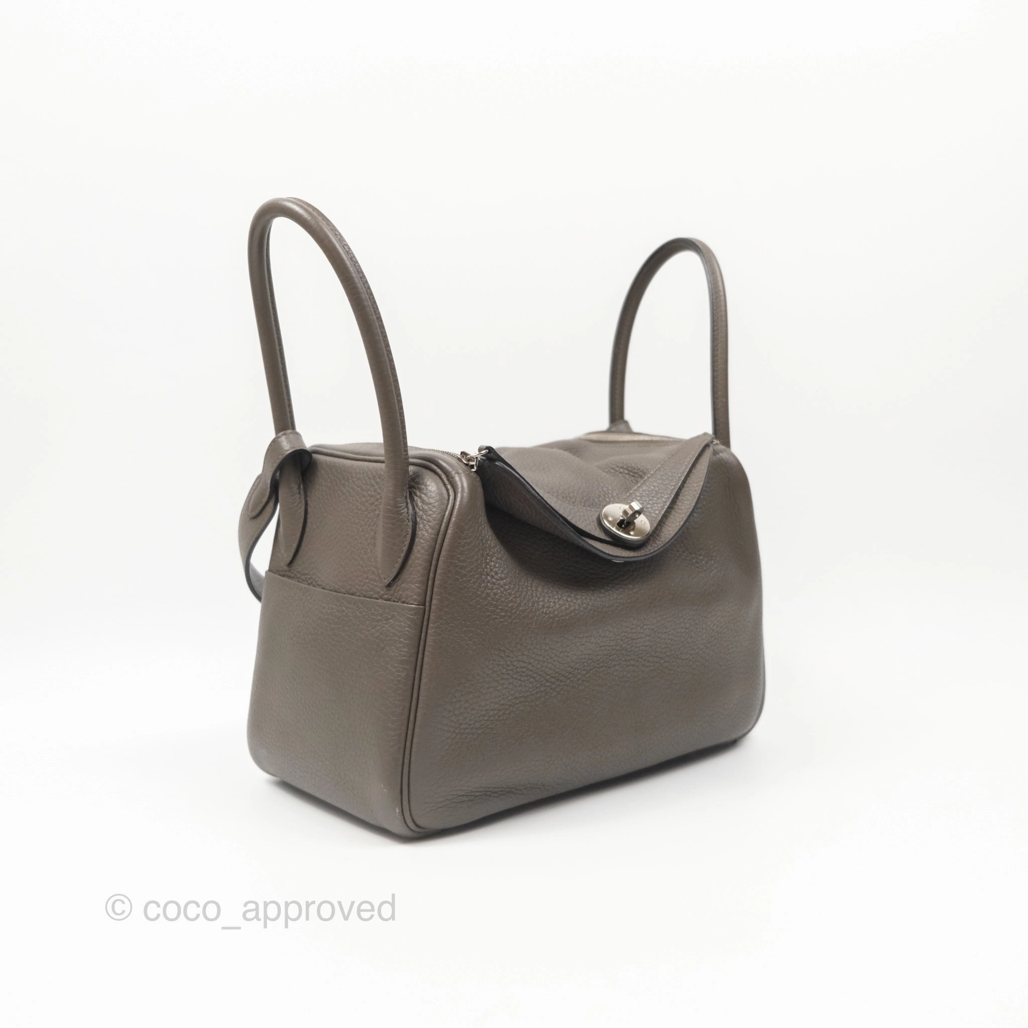 Herms Lindy 26 Etain 8F Clemence Palladium Hardware