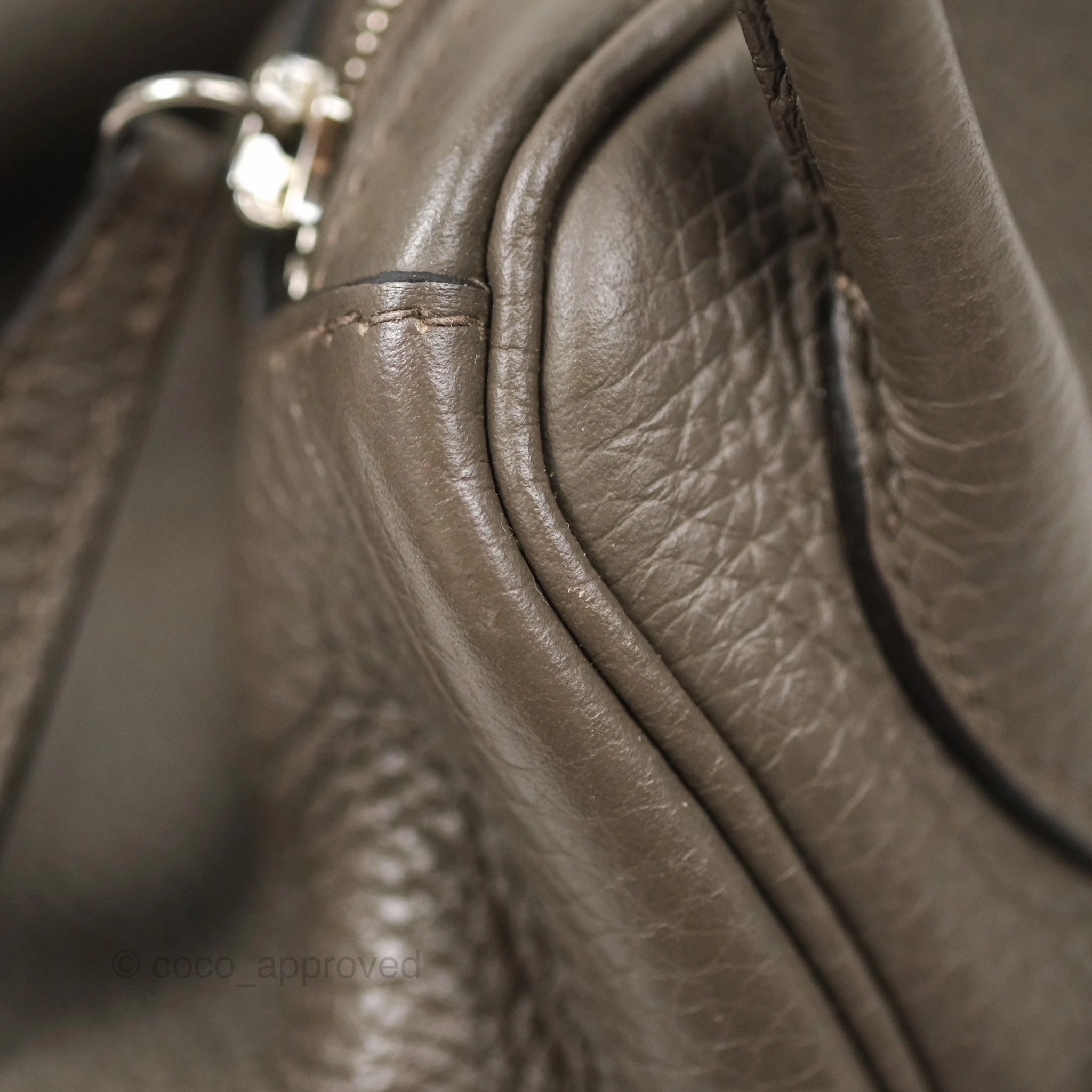 Herms Lindy 26 Etain 8F Clemence Palladium Hardware