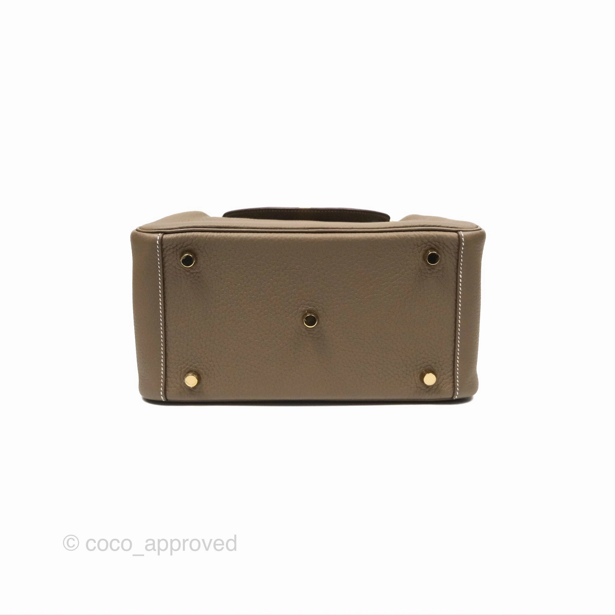 Herms Lindy 26 Etoupe Clemence Gold Hardware