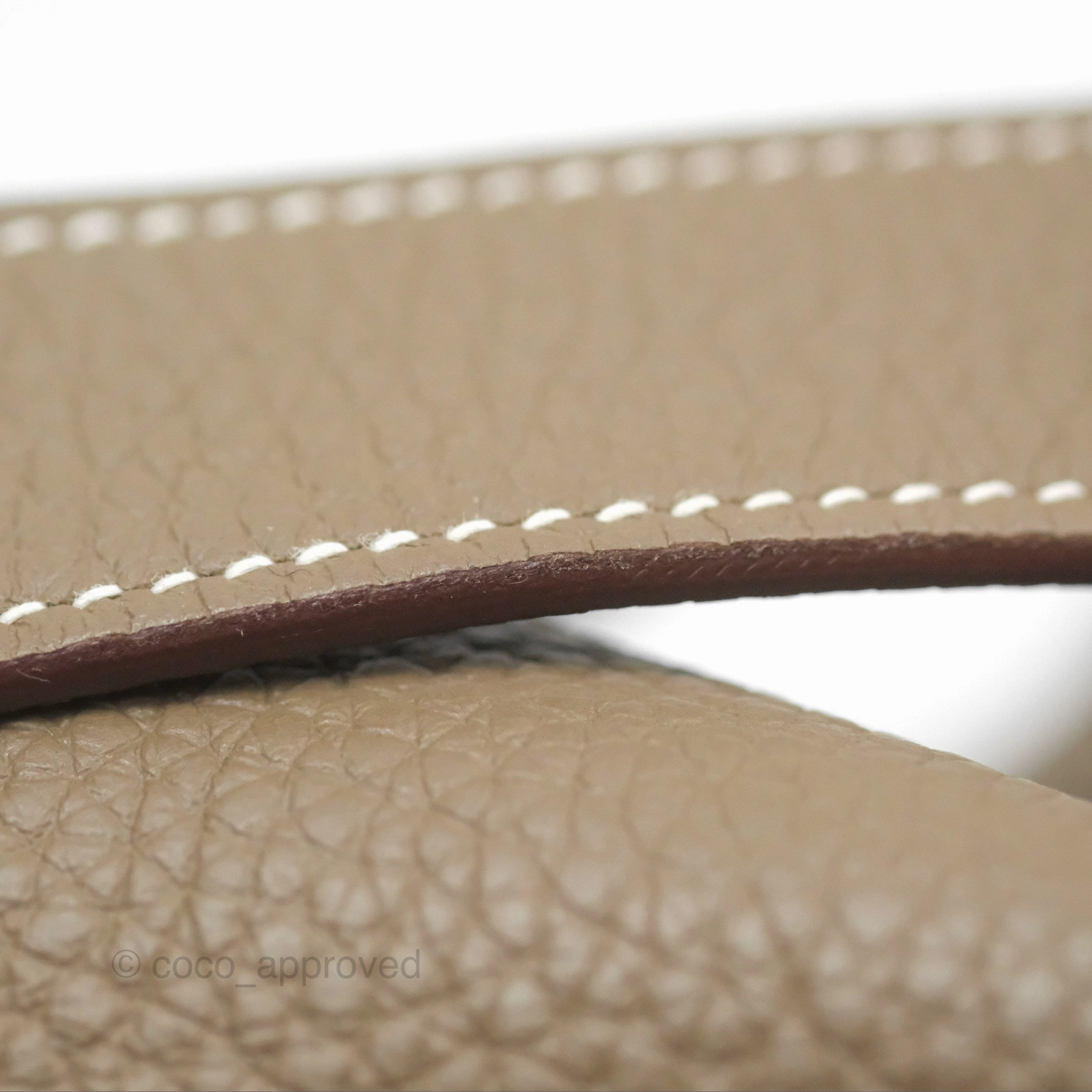 Herms Lindy 26 Etoupe Clemence Gold Hardware