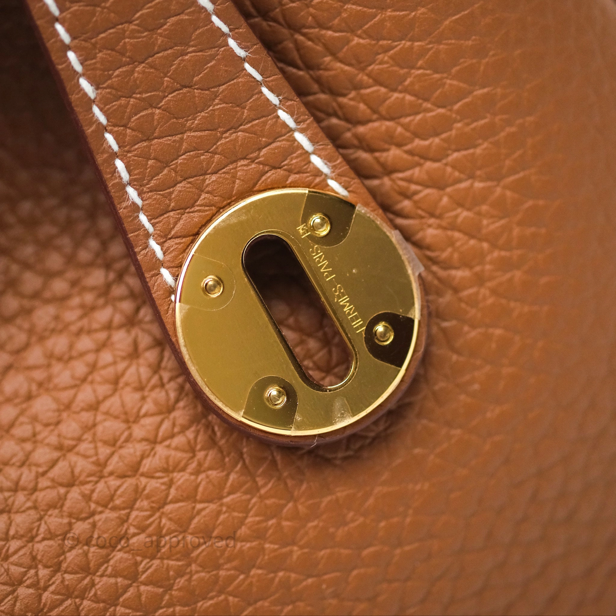 Herms Lindy 26 Gold 37 Clemence Gold Hardware
