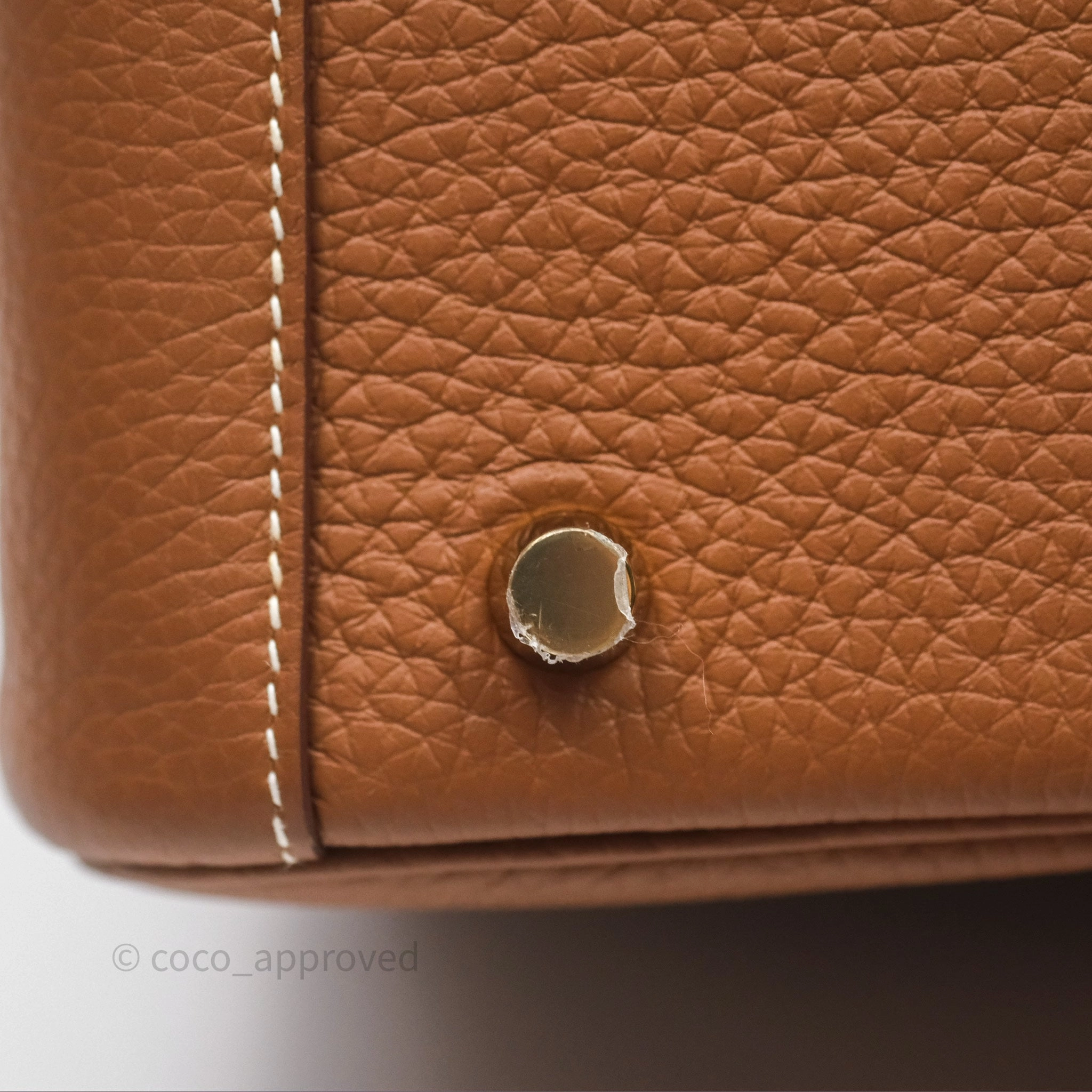 Herms Lindy 26 Gold 37 Clemence Gold Hardware