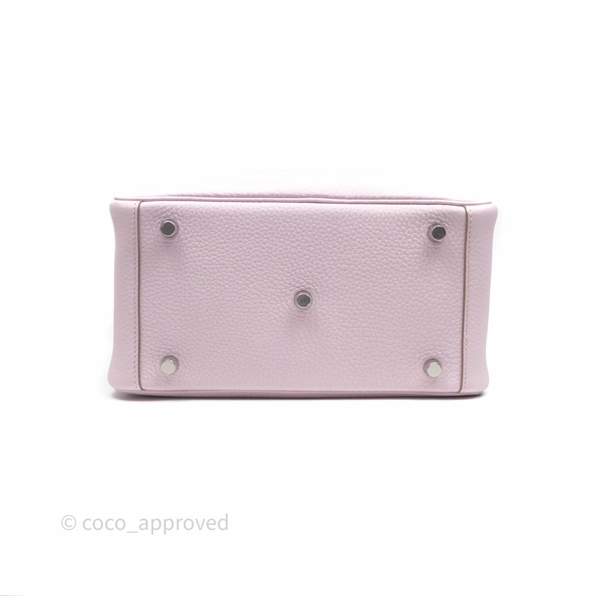 Herms Lindy 26 Mauve Pale 09 Clemence Palladium Hardware
