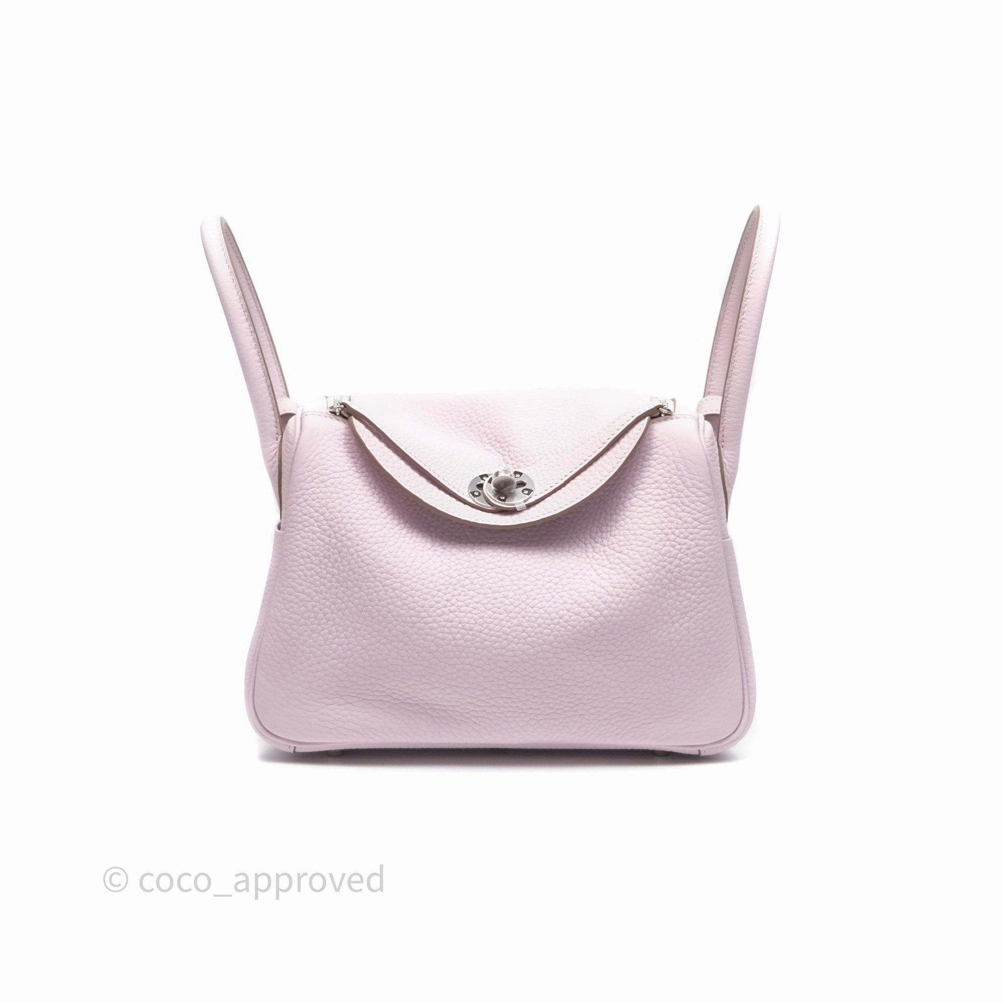 Herms Lindy 26 Mauve Pale 09 Clemence Palladium Hardware