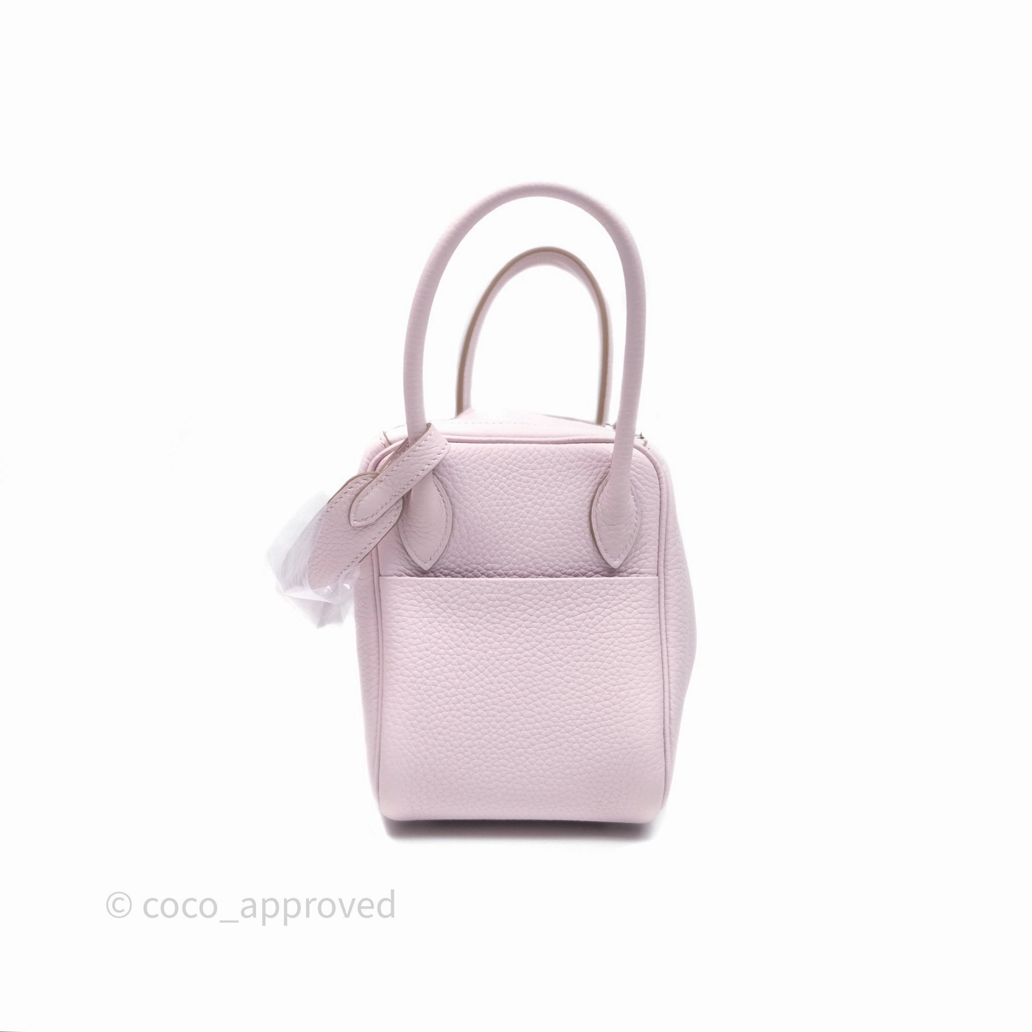 Herms Lindy 26 Mauve Pale 09 Clemence Palladium Hardware