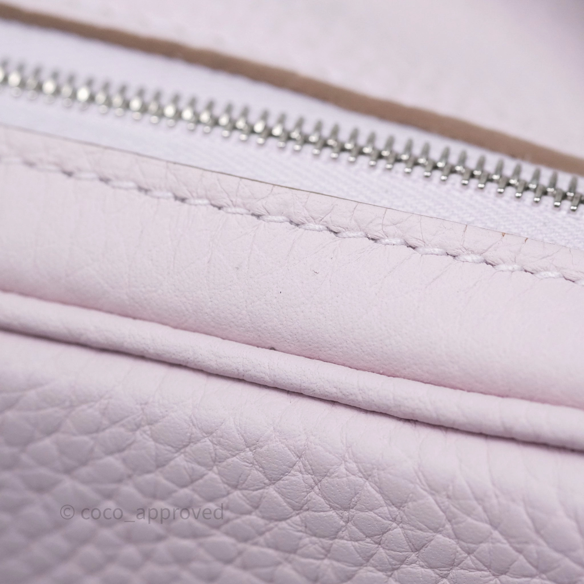 Herms Lindy 26 Mauve Pale 09 Clemence Palladium Hardware